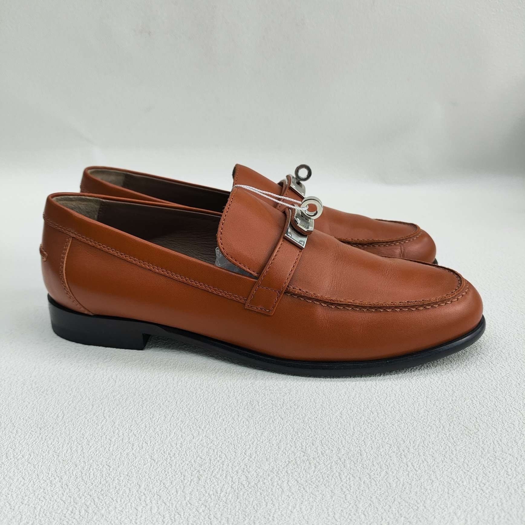Hermes Hermes Leather Brown Lowtop Sneakers us_6-5 Women Size US 6.5 / IT 36.5 - 4 Thumbnail