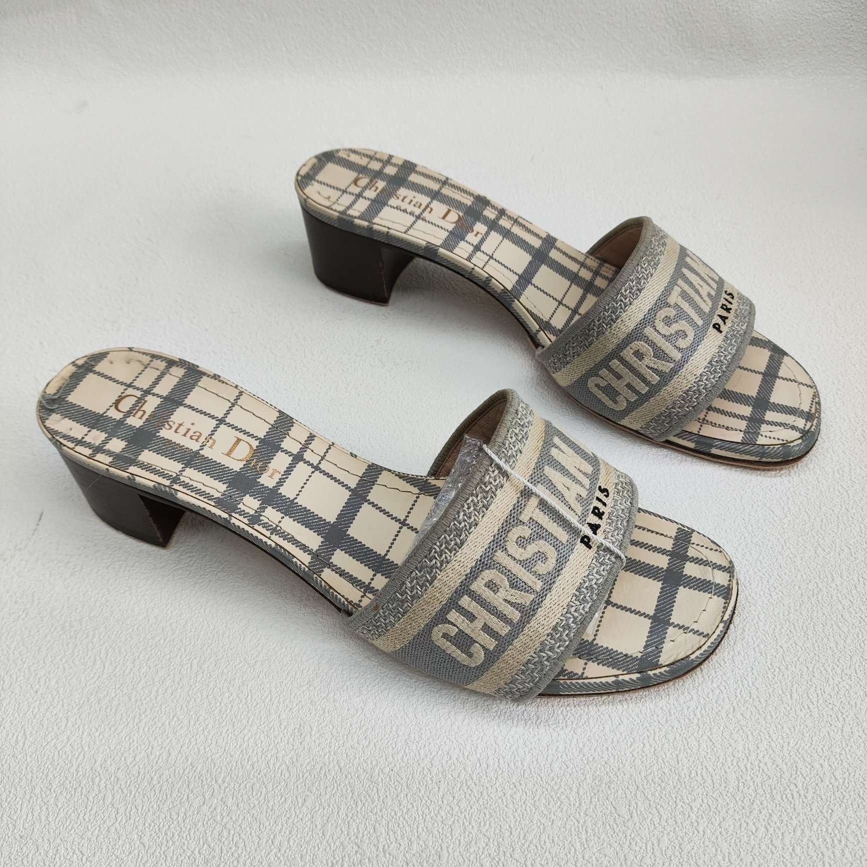 Dior Dior Lightweight Gray Sandals us_6-5 Women Size US 6.5 / IT 36.5 - 3 Thumbnail