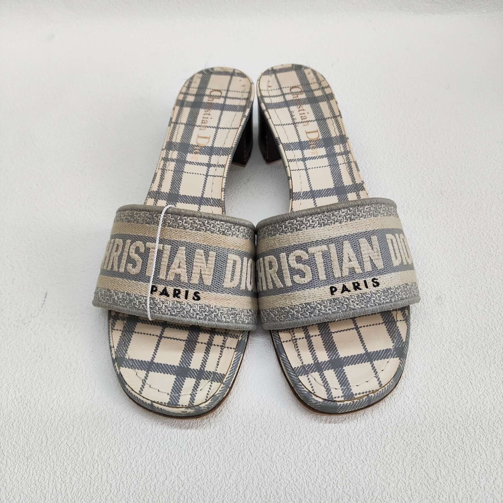 Dior Dior Lightweight Gray Sandals us_6-5 Women Size US 6.5 / IT 36.5 - 2 Thumbnail