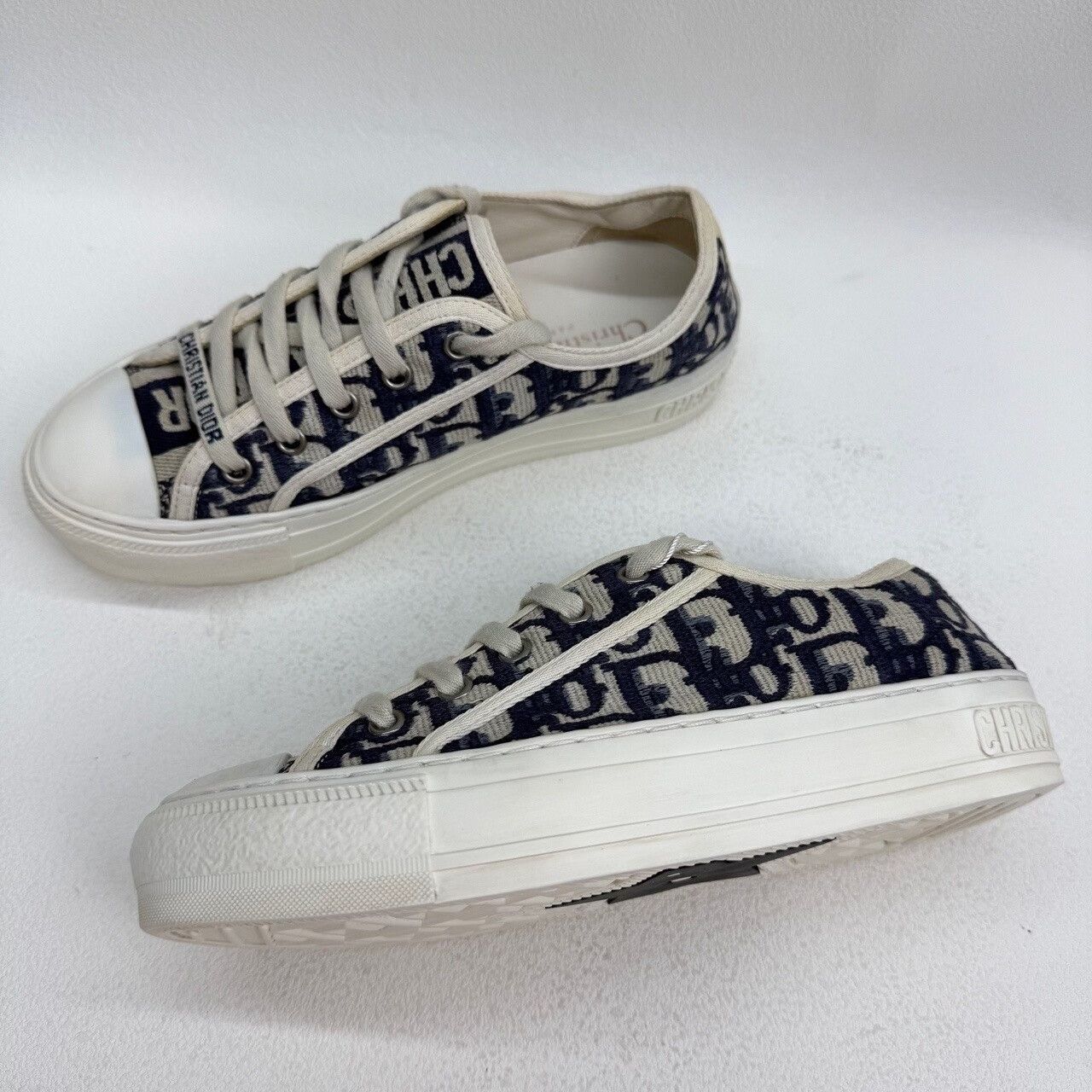 Dior Dior Blue Lowtop Sneakers us_5 Women Size US 5 / IT 35 - 8 Thumbnail