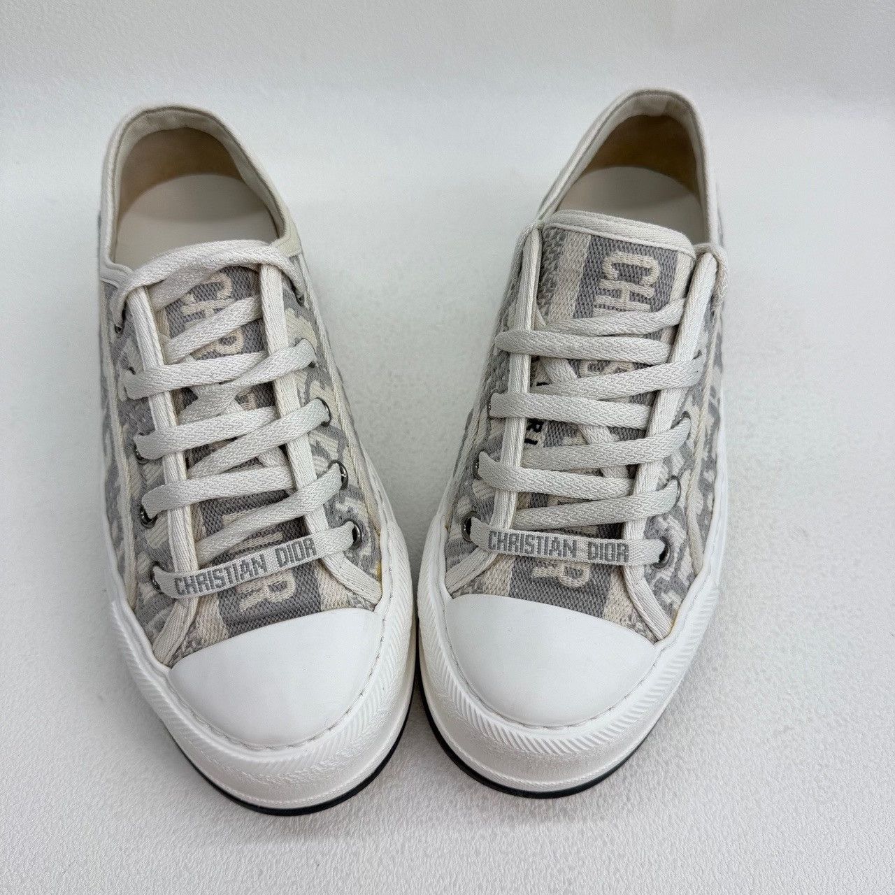 Dior Dior Gray Lowtop Sneakers us_5 Women Size US 5 / IT 35 - 9 Thumbnail