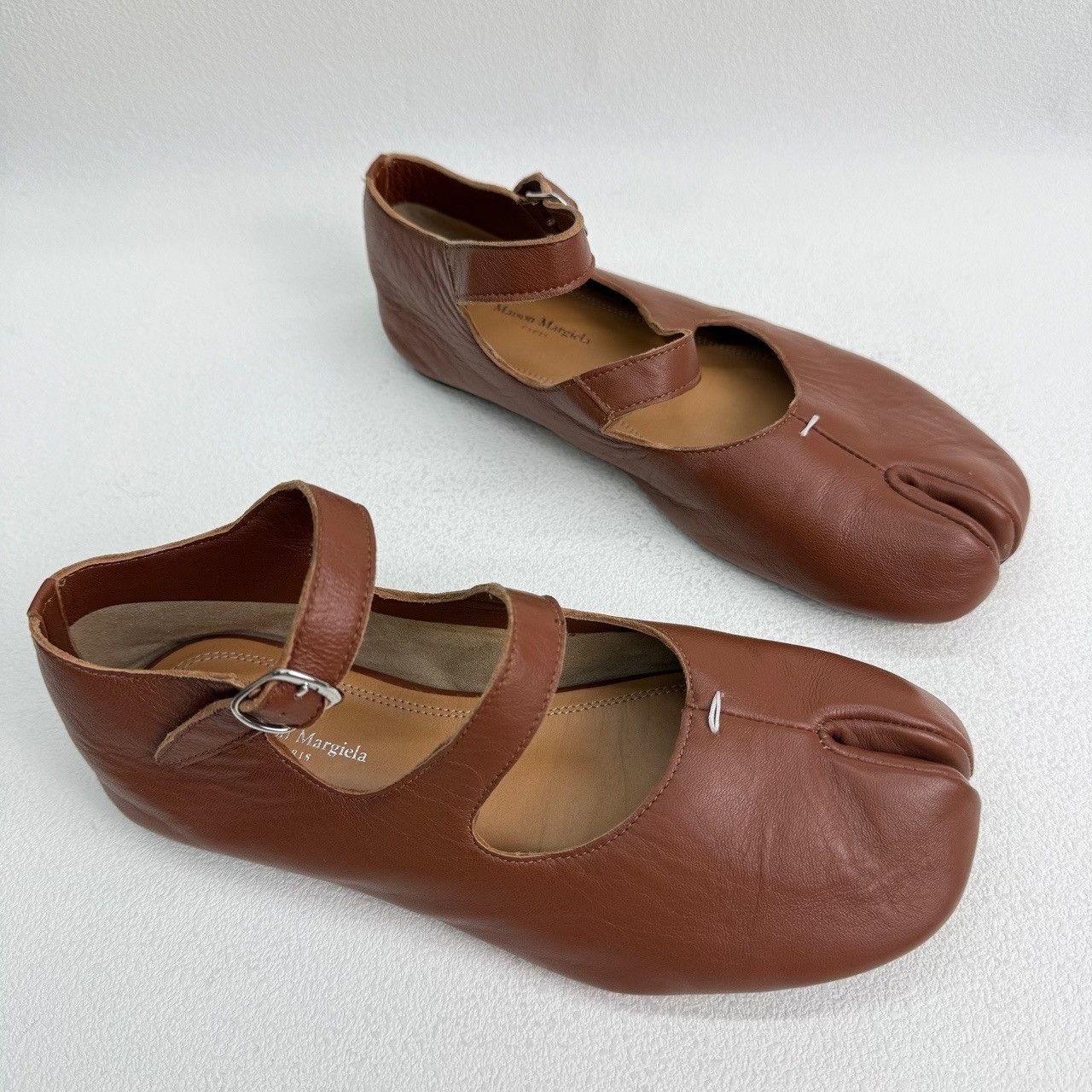 Maison Margiela Maison Margiela Leather Brown Lowtop Sneakers us_6 Women Size US 6 / IT 36 - 3 Thumbnail