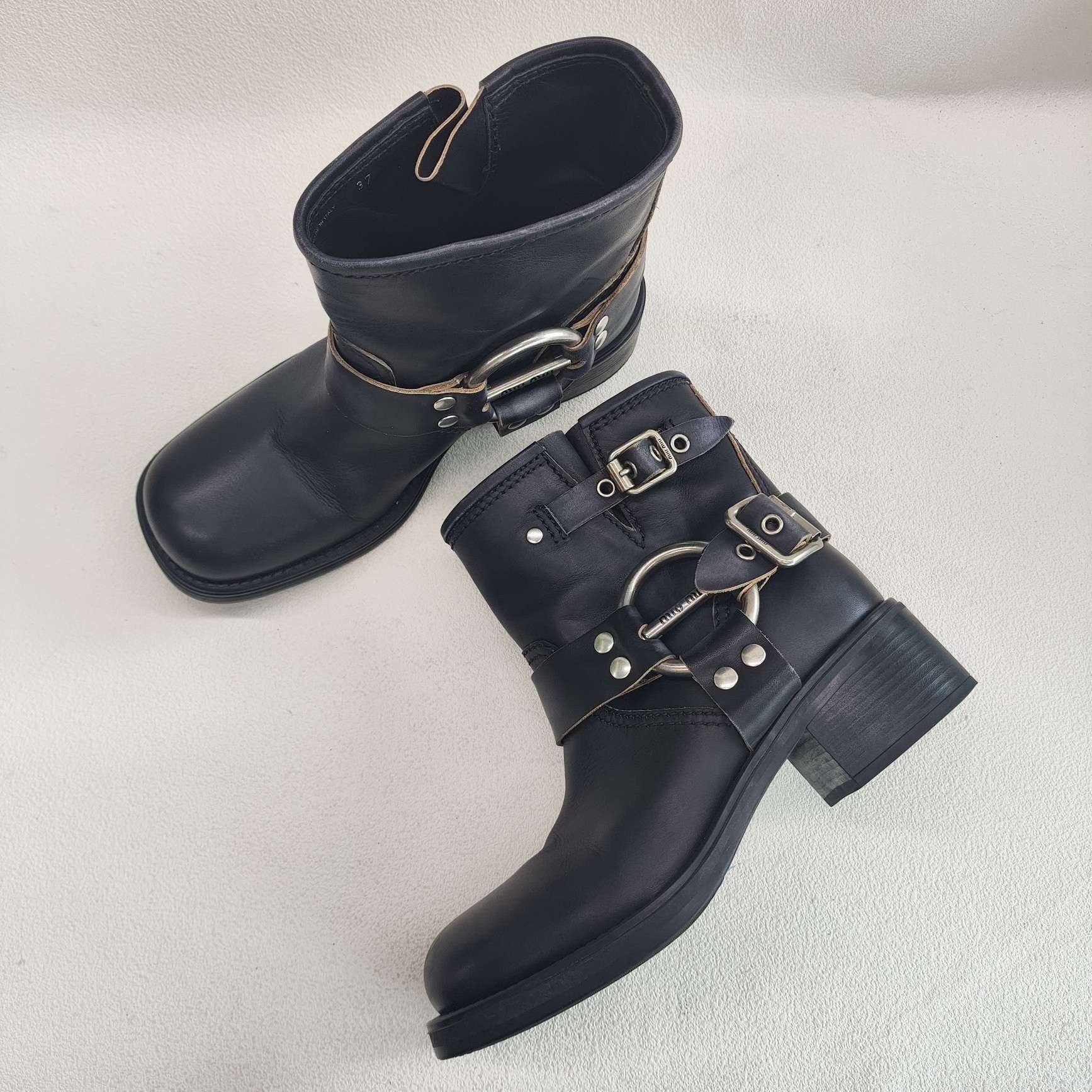 Miu Miu Miu Miu Black Boots us_6-5 Women Size US 6.5 / IT 36.5 - 8 Thumbnail