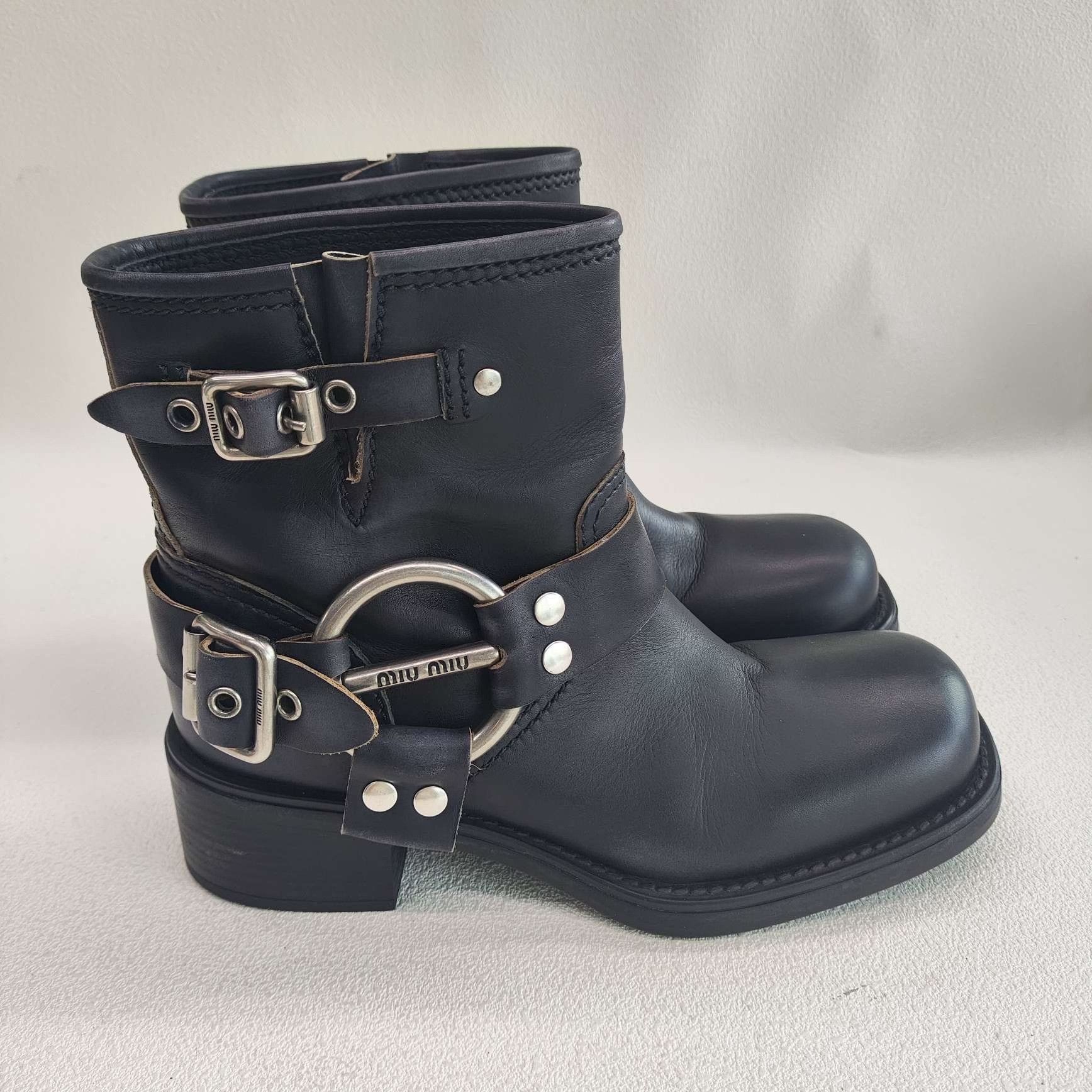 Miu Miu Miu Miu Black Boots us_6-5 Women Size US 6.5 / IT 36.5 - 4 Thumbnail