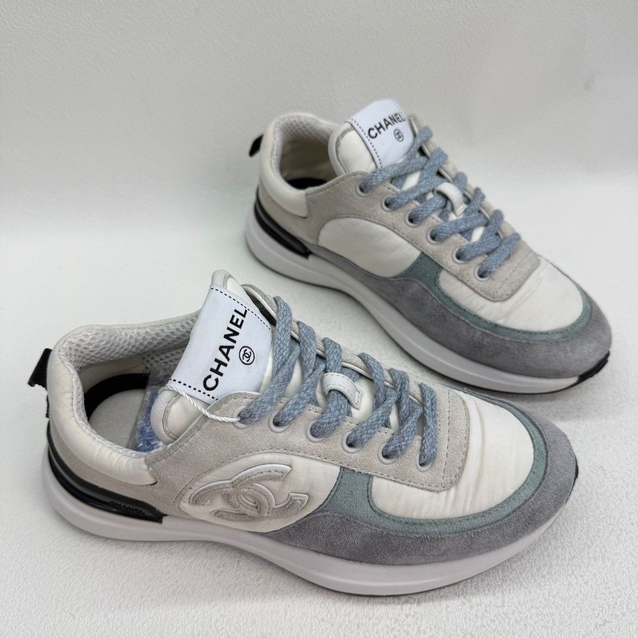 Chanel Chanel Casual Blue Lowtop Sneakers us_5 Women Size US 5 / IT 35 - 3 Thumbnail