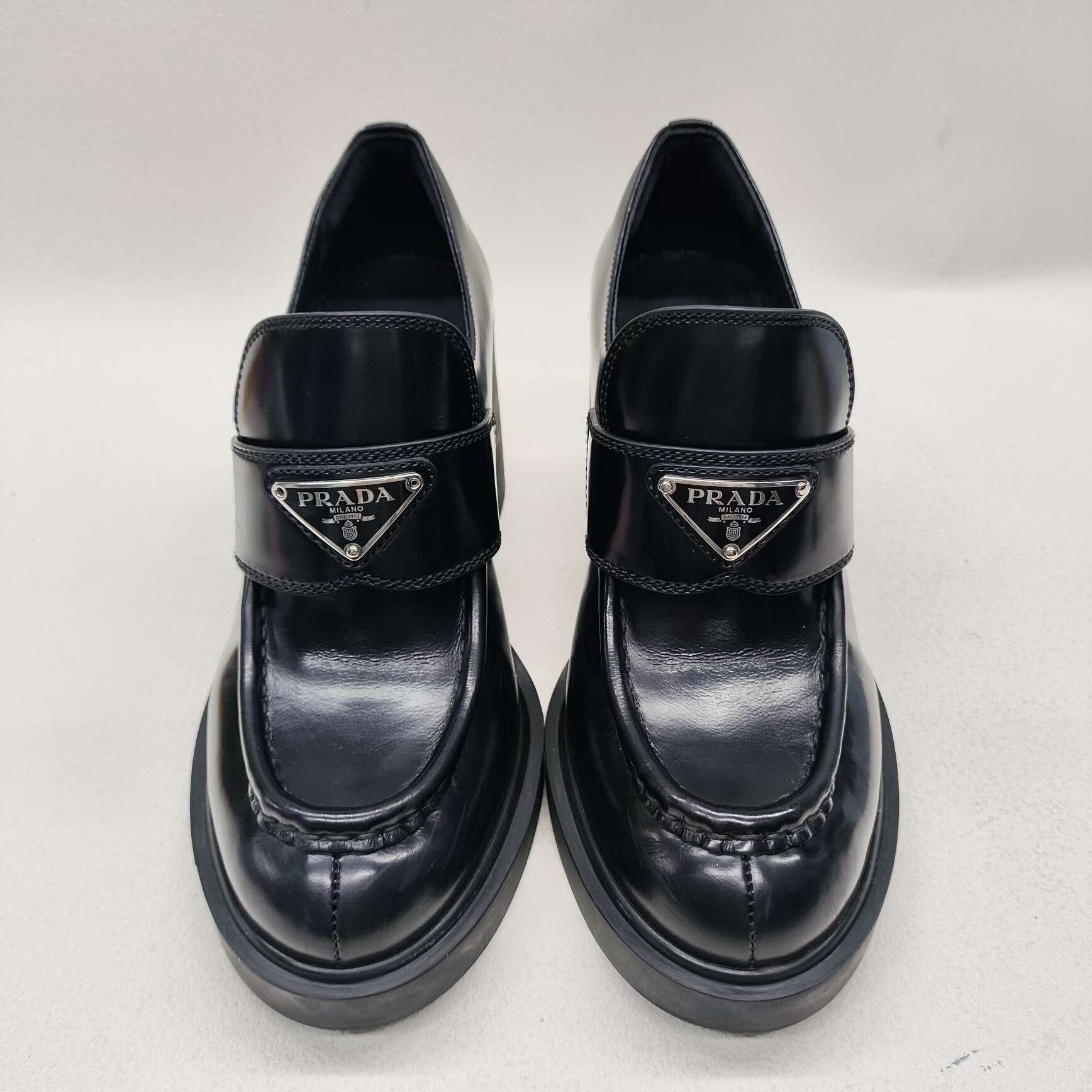Prada Prada Leather Brown Lowtop Sneakers us_6-5 Women Size US 6.5 / IT 36.5 - 2 Thumbnail