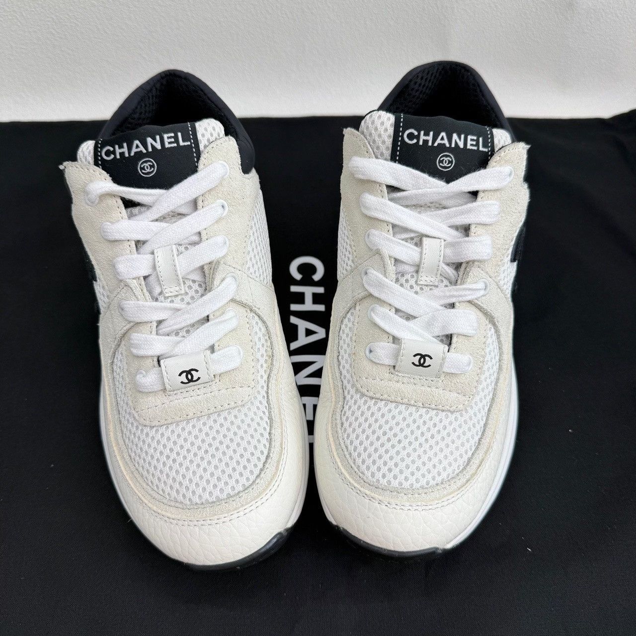 Chanel Chanel Running Black Lowtop Sneakers us_6 Women Size US 6 / IT 36 - 9 Thumbnail