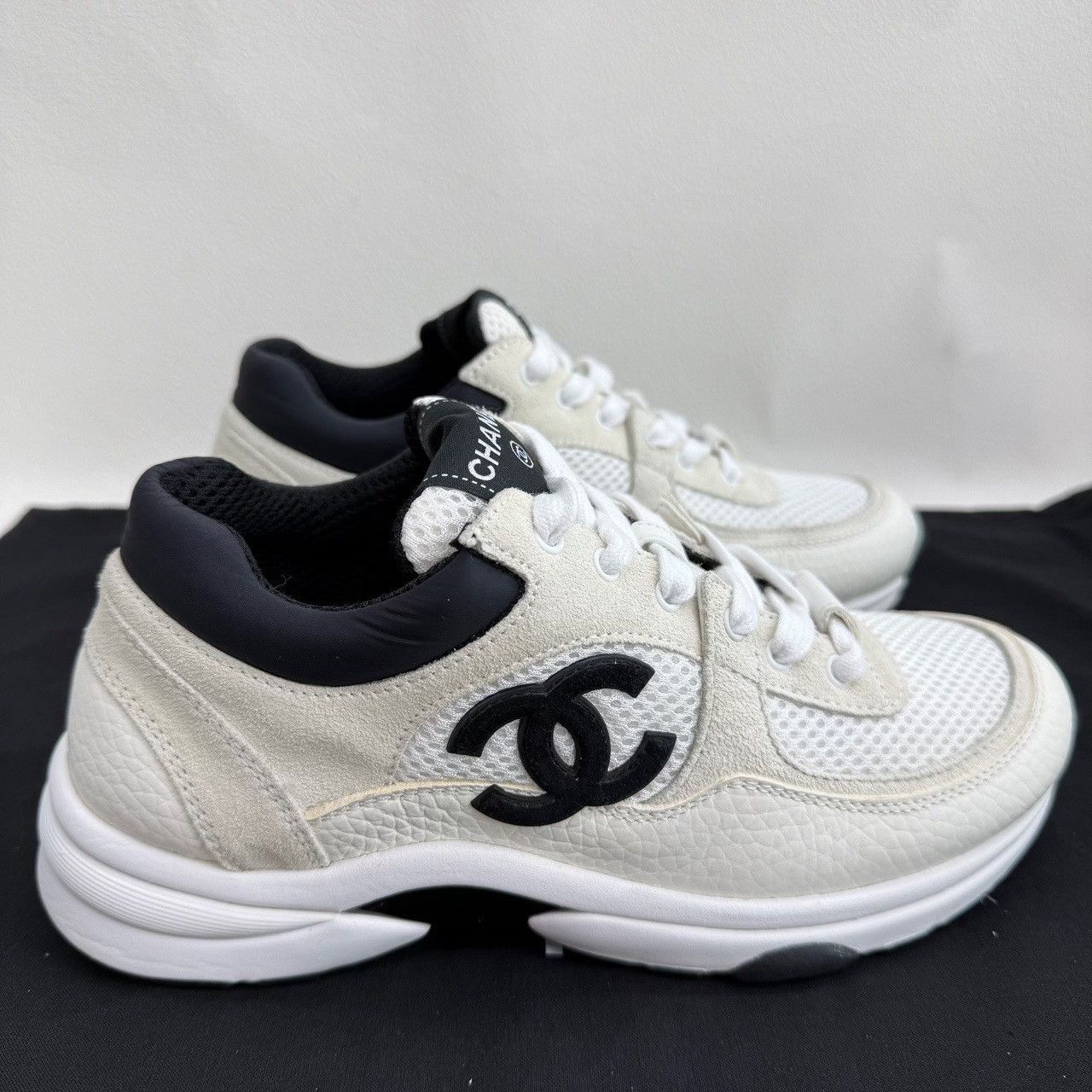 Chanel Chanel Running Black Lowtop Sneakers us_6 Women Size US 6 / IT 36 - 4 Thumbnail