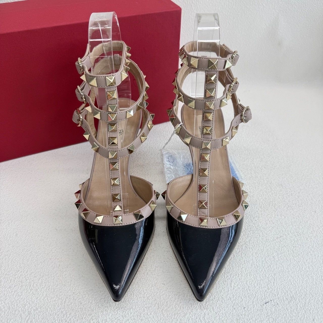 Valentino Valentino Leather Black Sandals us_5 Women Size US 5 / IT 35 - 3 Thumbnail