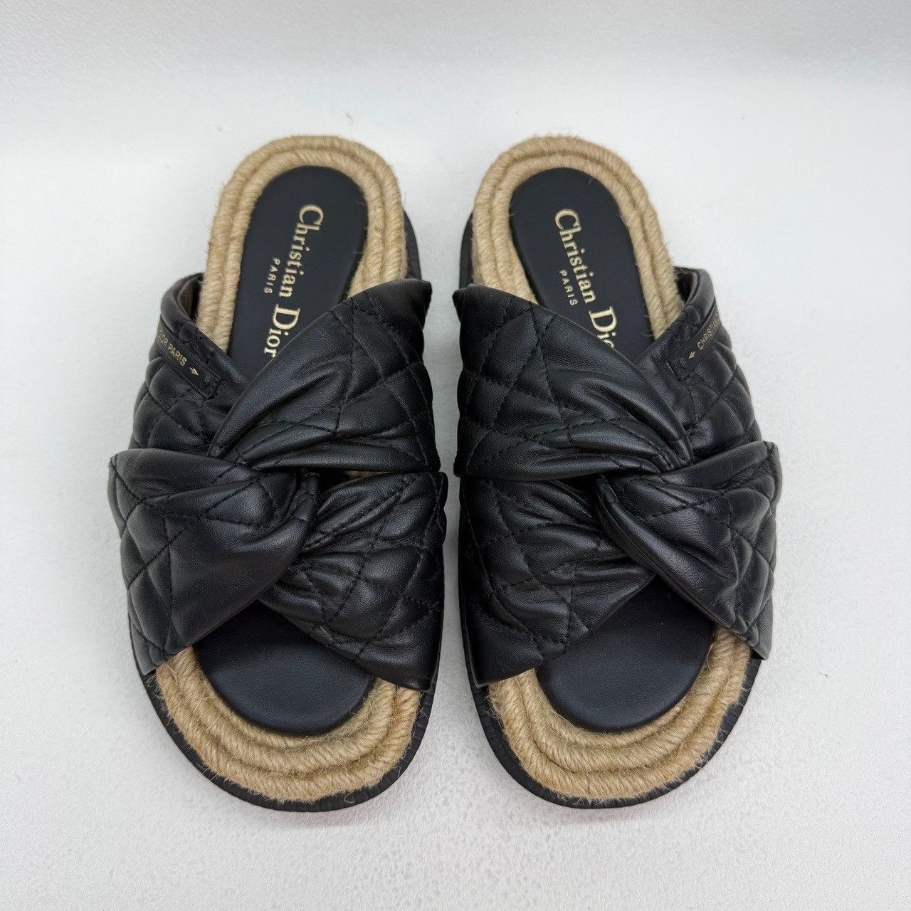 Dior Dior Black Sandals us_5 Women Size US 5 / IT 35 - 6 Thumbnail