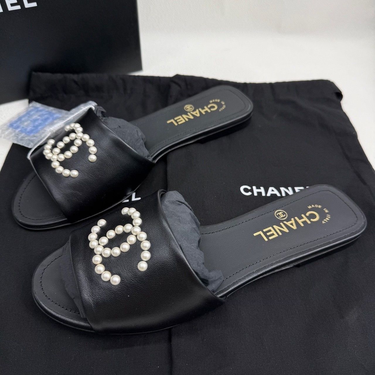 Chanel Chanel Black Sandals us_8-5 Women Size US 8.5 / IT 38.5 - 2 Thumbnail
