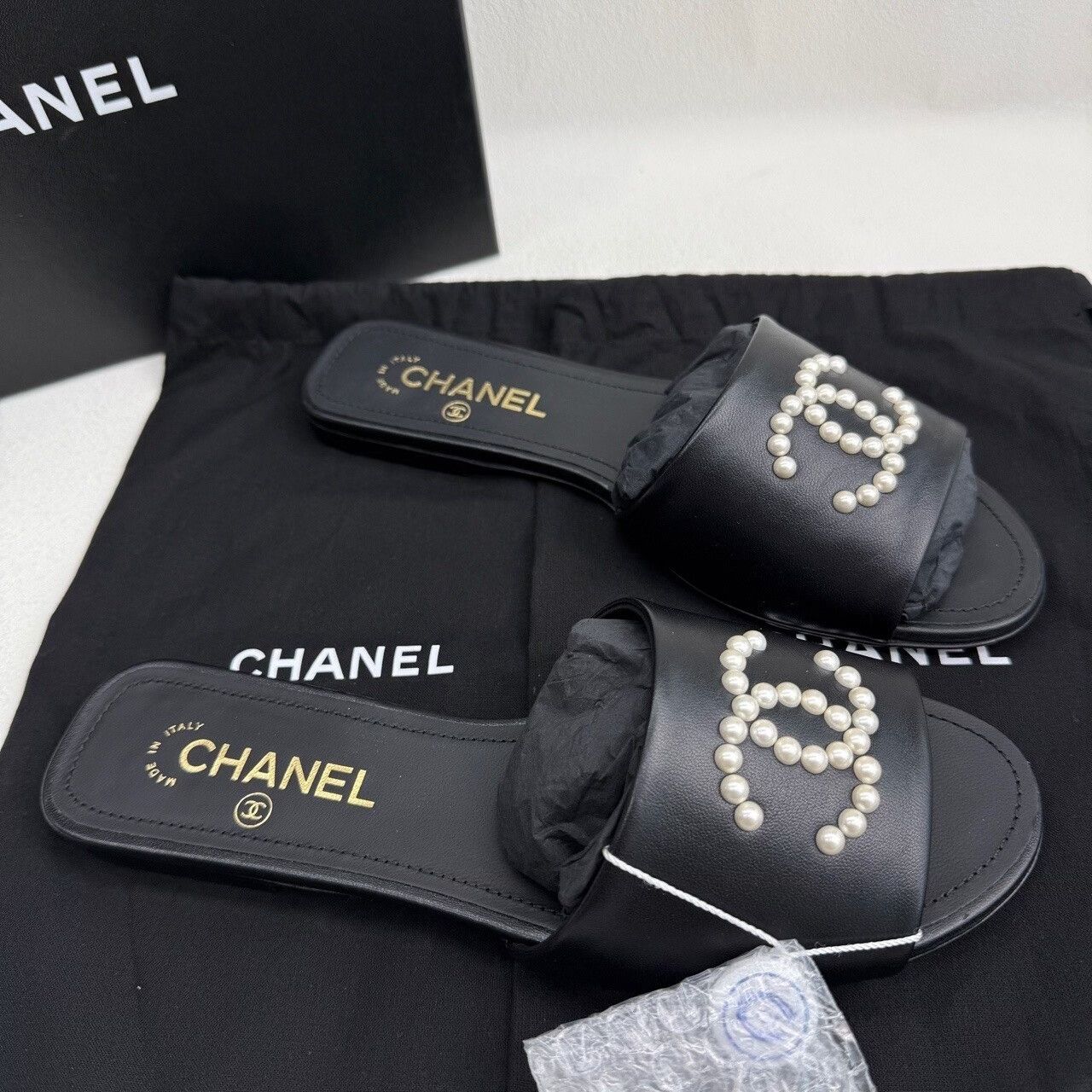 Chanel Chanel Black Sandals us_8-5 Women Size US 8.5 / IT 38.5 - 4 Thumbnail
