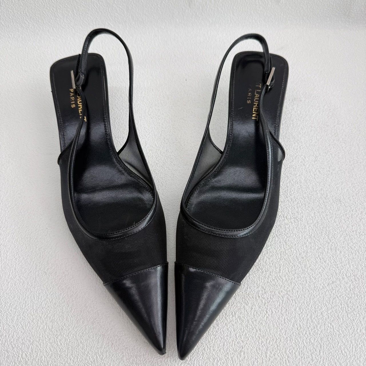 Saint Laurent Paris Saint Laurent Paris Black Sandals us_7-5 Women Size US 7.5 / IT 37.5 - 9 Thumbnail
