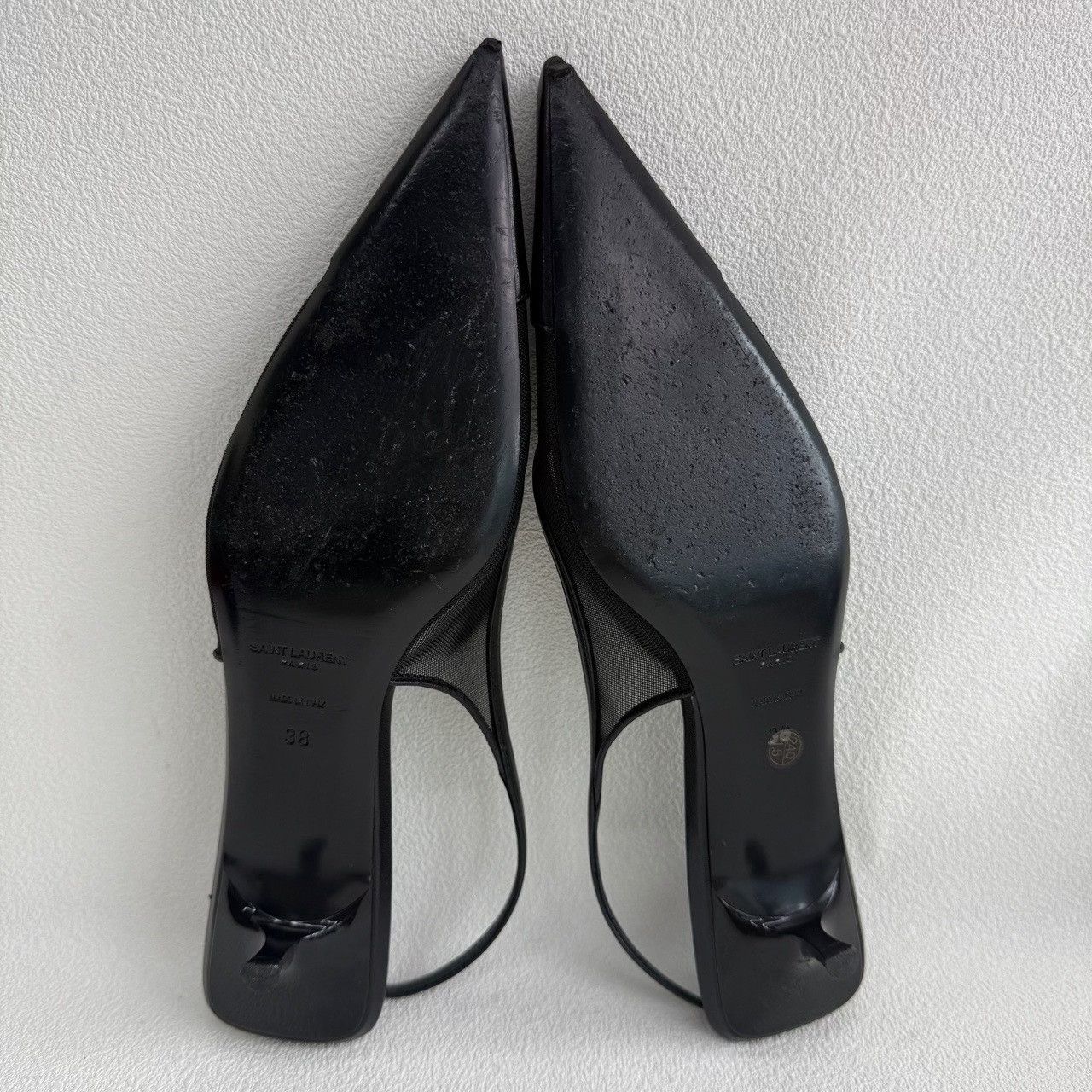 Saint Laurent Paris Saint Laurent Paris Black Sandals us_7-5 Women Size US 7.5 / IT 37.5 - 8 Thumbnail