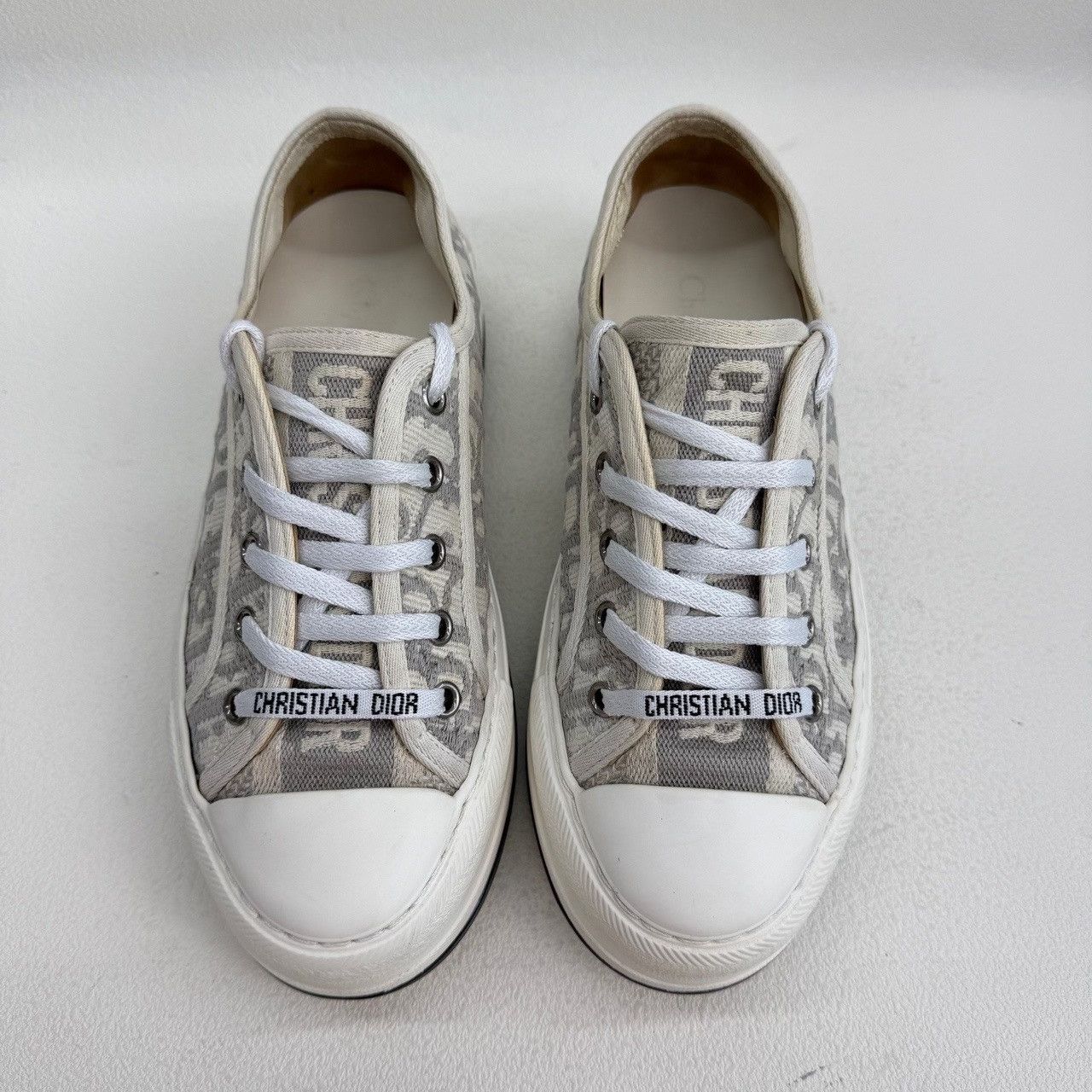 Dior Dior Gray Lowtop Sneakers us_6 Women Size US 6 / IT 36 - 2 Thumbnail