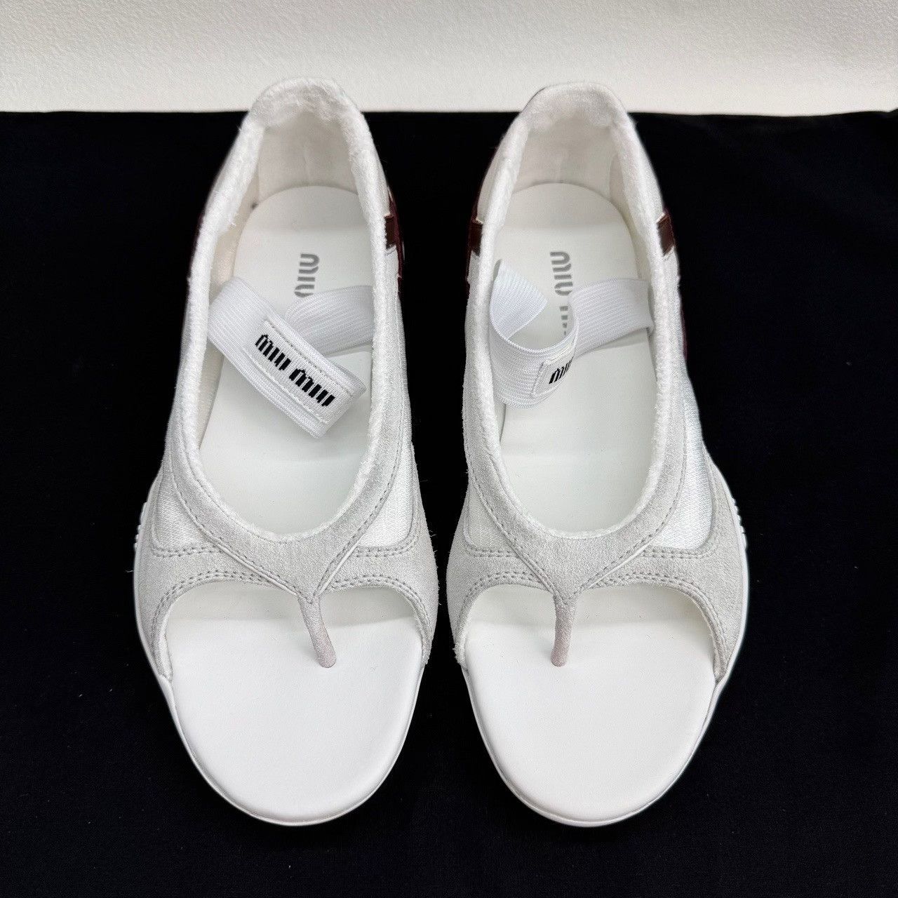 Miu Miu Miu Miu White Sandals us_6-5 Women Size US 6.5 / IT 36.5 - 2 Thumbnail