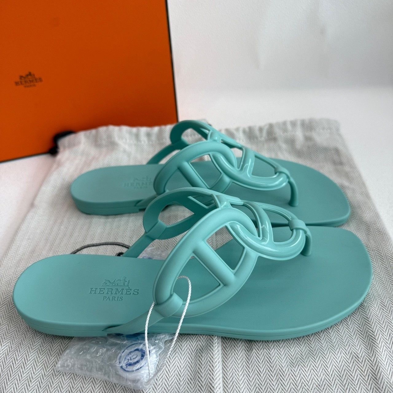 Hermes Hermes Green Sandals us_6 Women Size US 6 / IT 36 - 5 Thumbnail