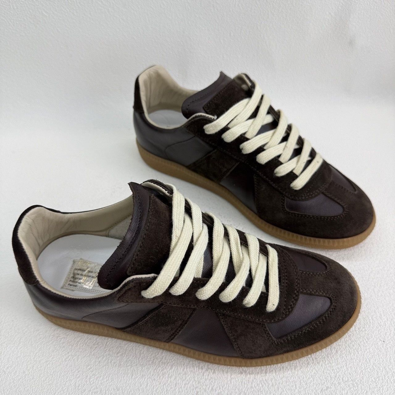 Maison Margiela Maison Margiela Leather Brown Lowtop Sneakers us_6 Women Size US 6 / IT 36 - 3 Thumbnail