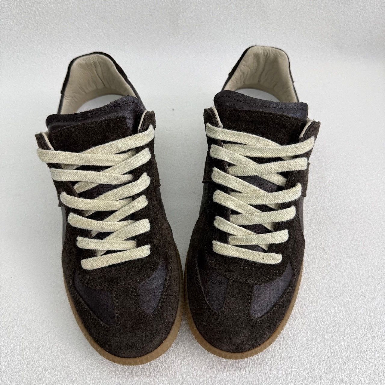 Maison Margiela Maison Margiela Leather Brown Lowtop Sneakers us_6 Women Size US 6 / IT 36 - 9 Thumbnail