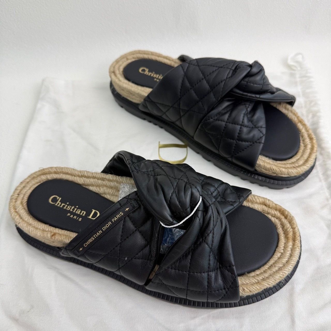 Dior Dior Black Sandals us_5 Women Size US 5 / IT 35 - 3 Thumbnail