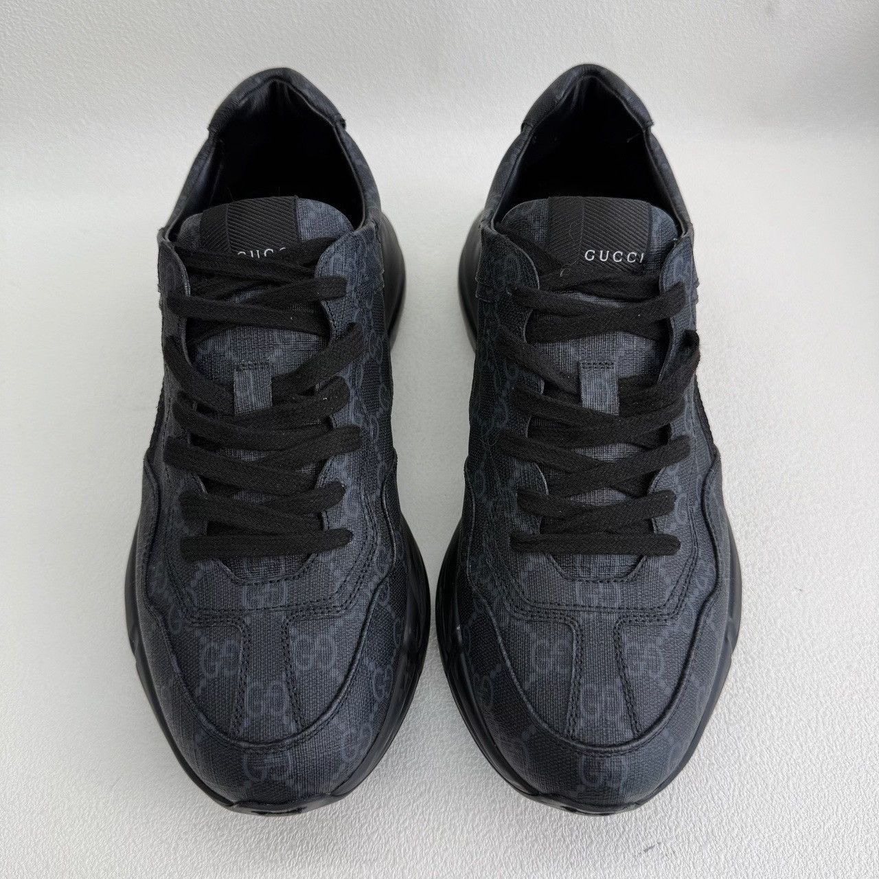 Gucci Gucci Retro Black Lowtop Sneakers 9 Men Size US 9 / EU 42 - 2 Thumbnail