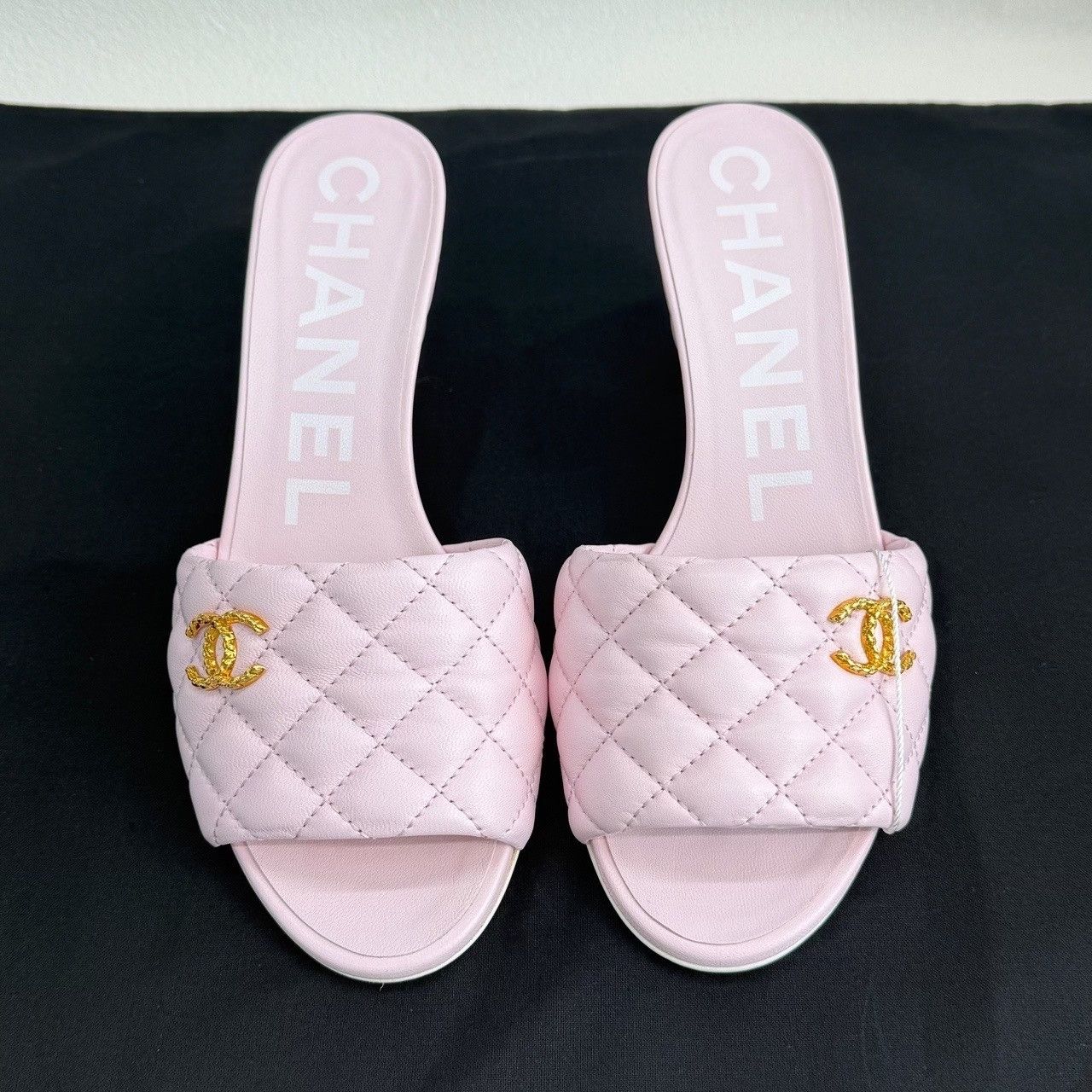 Chanel Chanel Plaid Pink Sandals us_6-5 Women Size US 6.5 / IT 36.5 - 2 Thumbnail