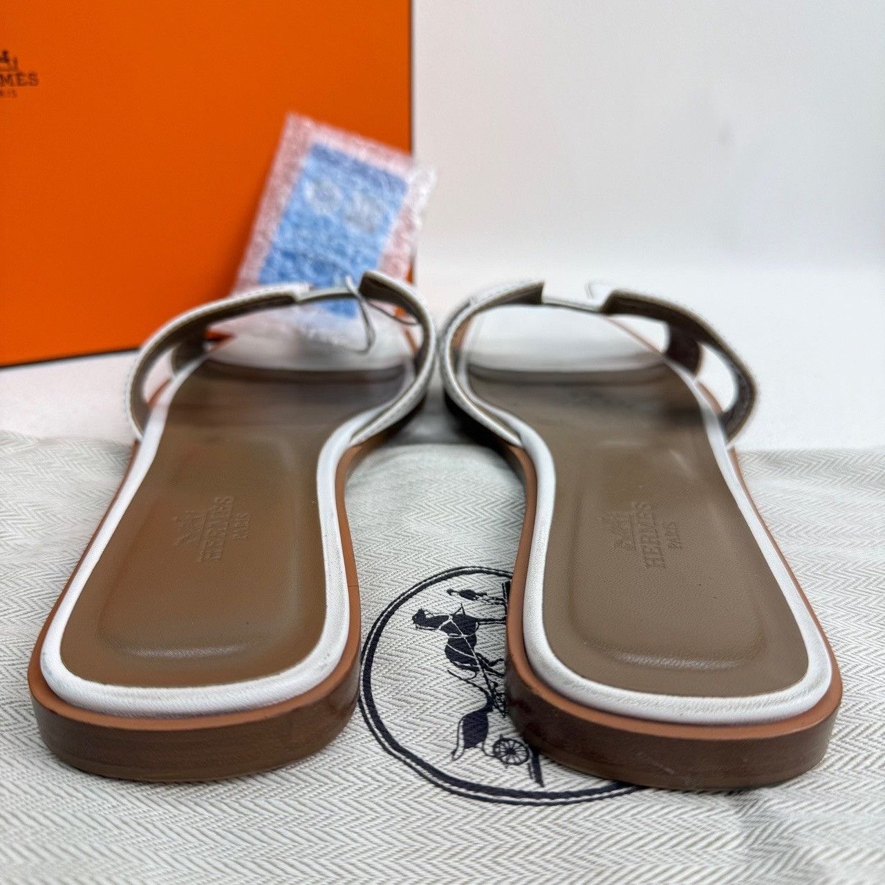 Hermes Hermes White Sandals us_6-5 Women Size US 6.5 / IT 36.5 - 6 Thumbnail