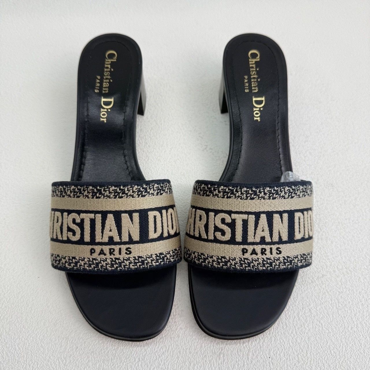 Dior Dior Embroidered Blue Sandals us_6-5 Women Size US 6.5 / IT 36.5 - 2 Thumbnail