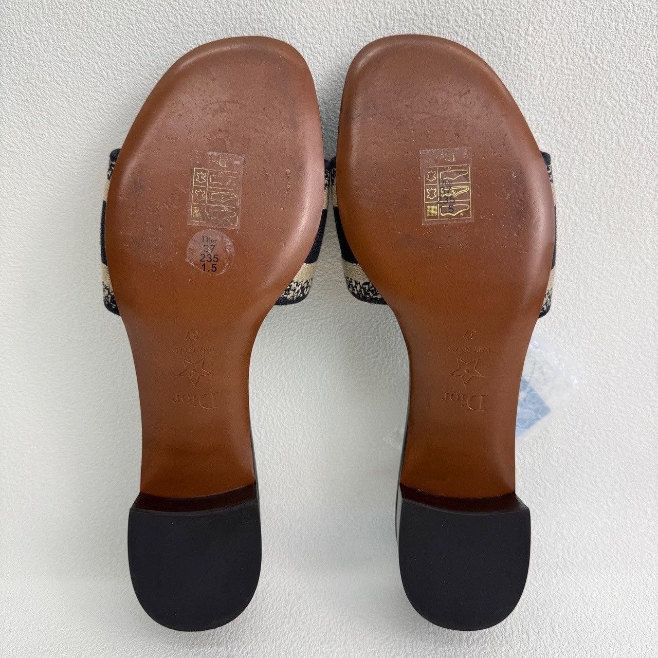 Dior Dior Embroidered Blue Sandals us_6-5 Women Size US 6.5 / IT 36.5 - 7 Thumbnail