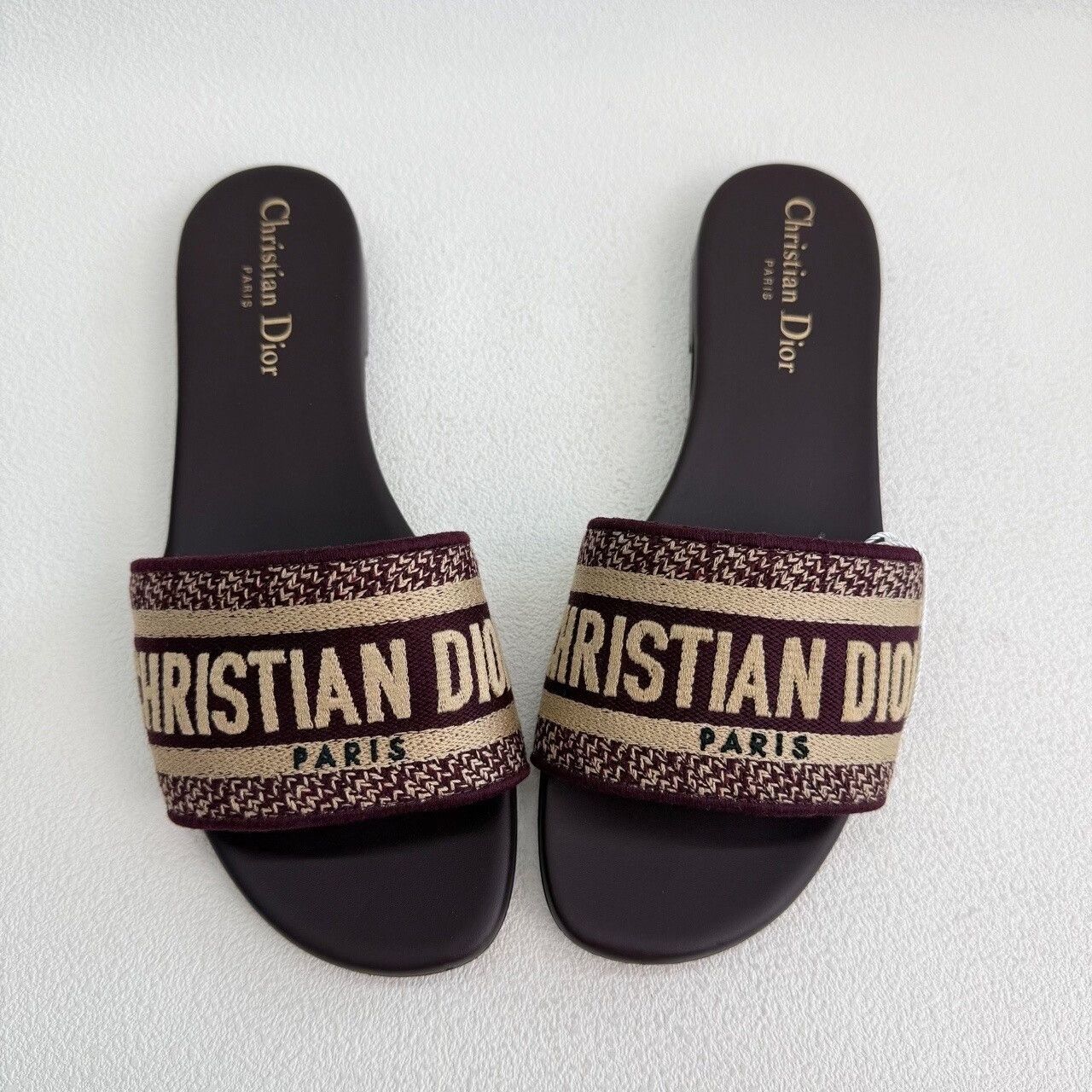 Dior Dior Canvas Printed Red Sandals us_6-5 Women Size US 6.5 / IT 36.5 - 9 Thumbnail