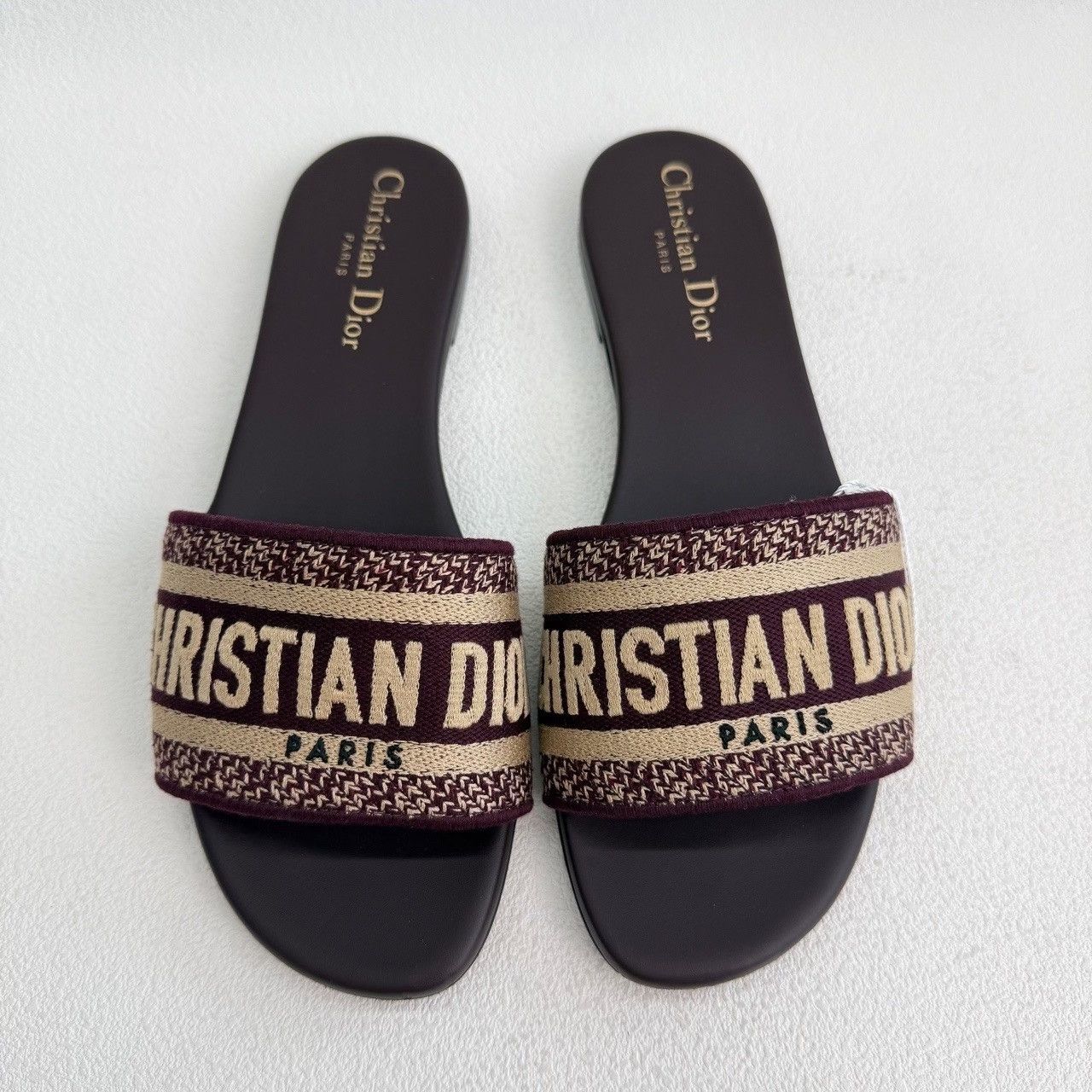 Dior Dior Canvas Printed Red Sandals us_6-5 Women Size US 6.5 / IT 36.5 - 2 Thumbnail