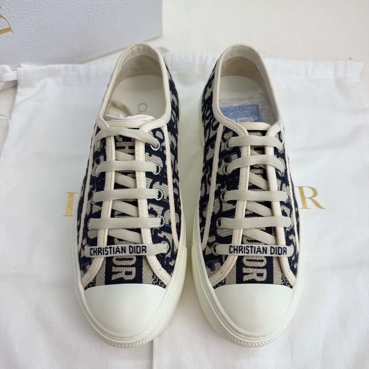 Dior Dior Blue Lowtop Sneakers us_5 Women Size US 5 / IT 35 - 3 Thumbnail