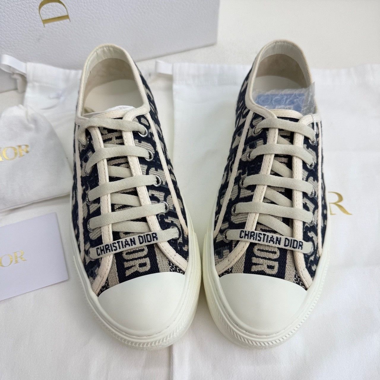 Dior Dior Blue Lowtop Sneakers us_5 Women Size US 5 / IT 35 - 9 Thumbnail