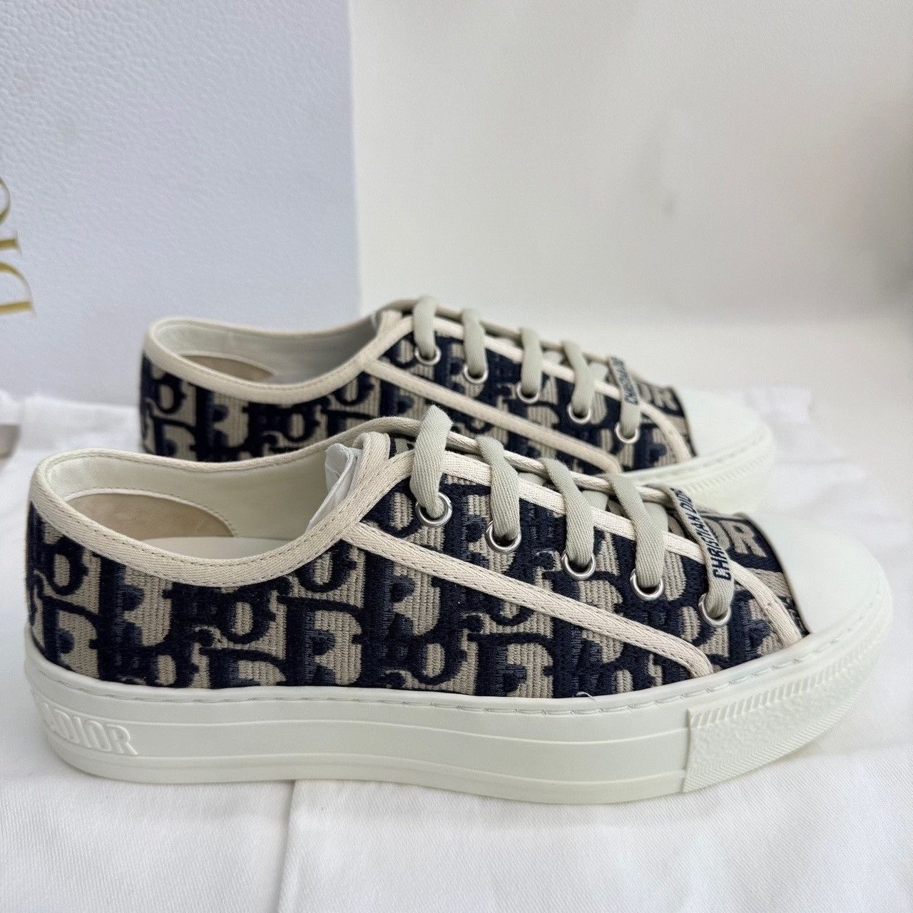 Dior Dior Blue Lowtop Sneakers us_5 Women Size US 5 / IT 35 - 5 Thumbnail