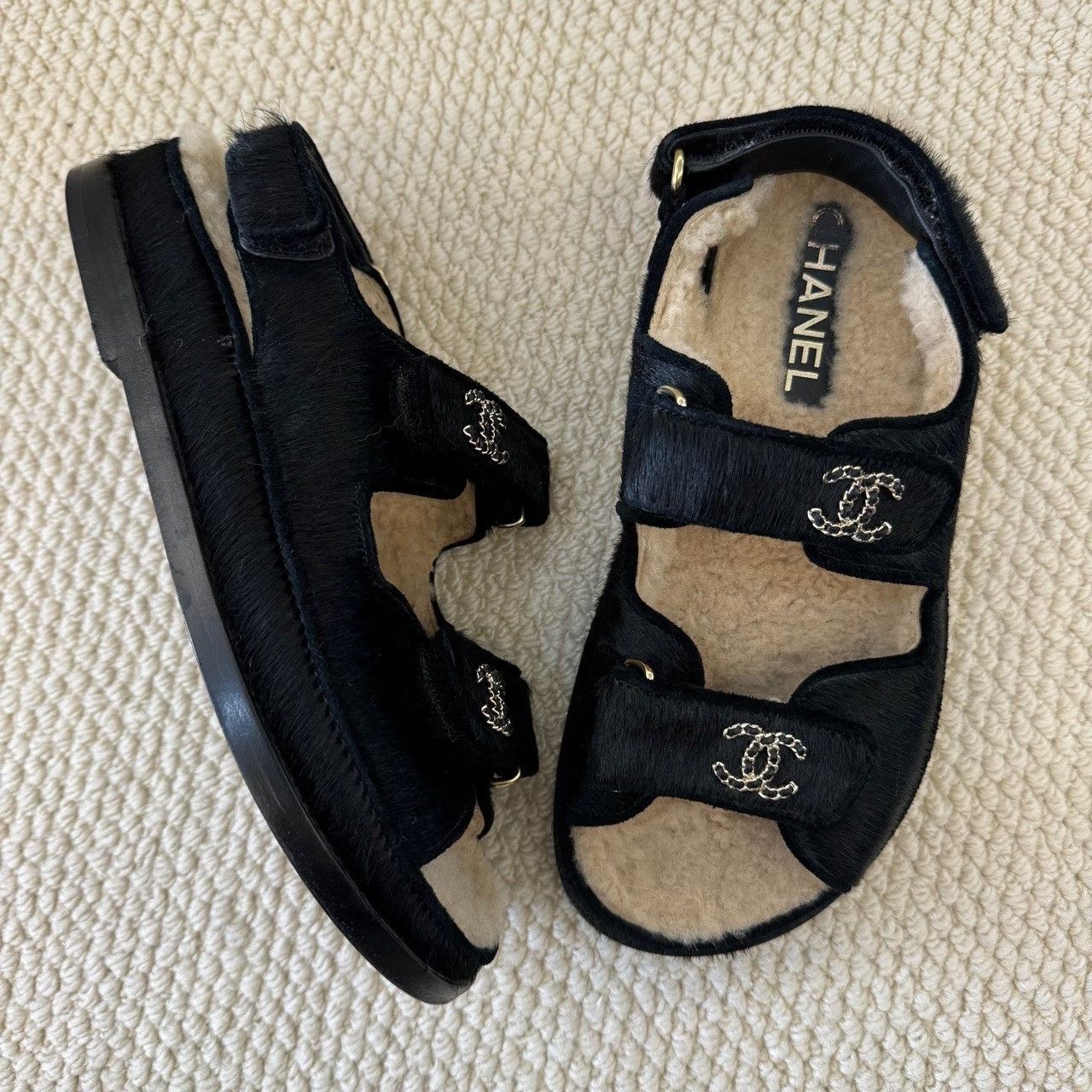 Chanel Chanel Retro Black Sandals us_6 Women Size US 6 / IT 36 - 9 Thumbnail