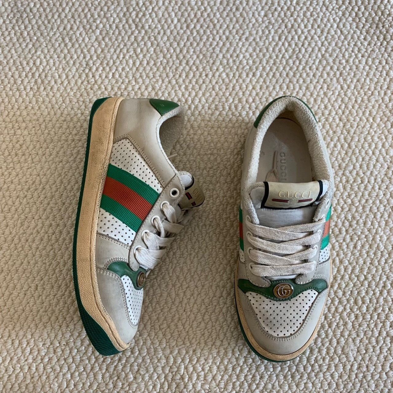 Gucci Gucci Distressed Multi Lowtop Sneakers us_5 Women Size US 5 / IT 35 - 8 Thumbnail