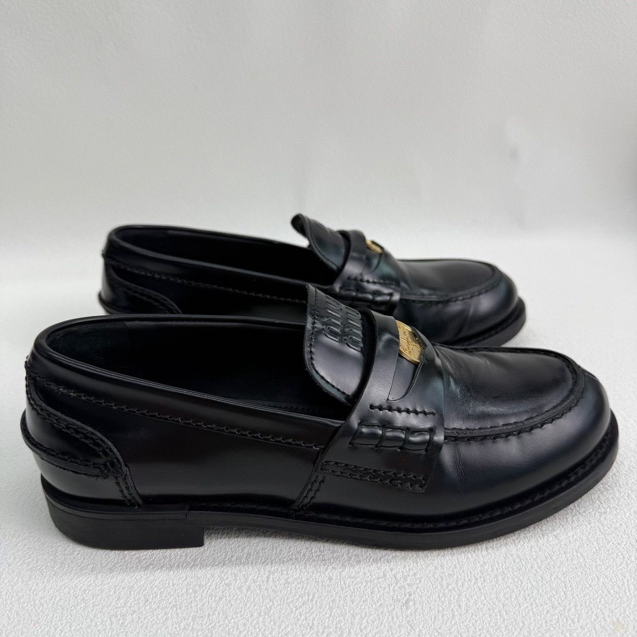 Miu Miu Miu Miu Casual Black Lowtop Sneakers us_6 Women Size US 6 / IT 36 - 4 Thumbnail