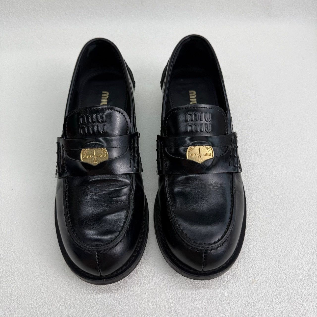 Miu Miu Miu Miu Casual Black Lowtop Sneakers us_6 Women Size US 6 / IT 36 - 2 Thumbnail