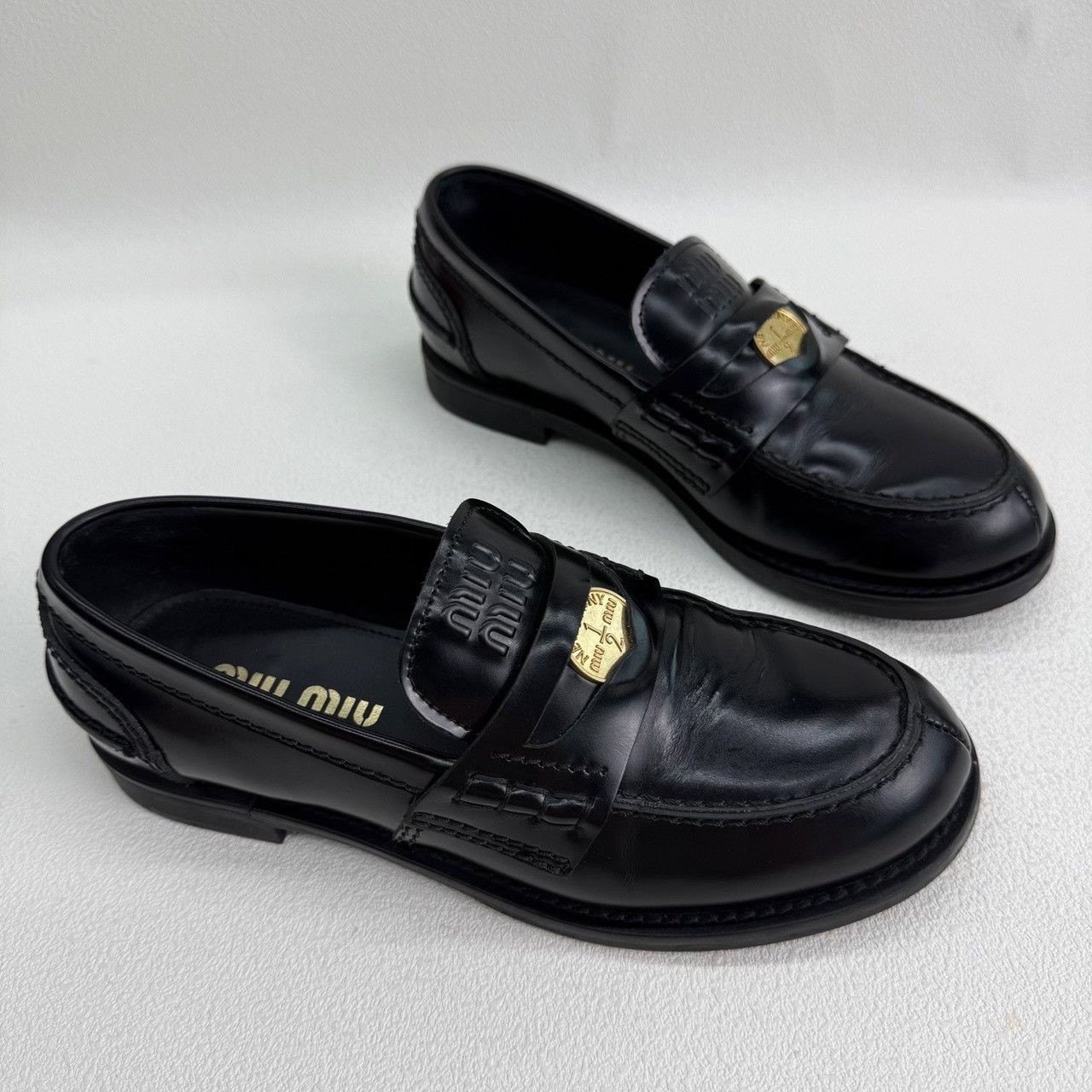 Miu Miu Miu Miu Casual Black Lowtop Sneakers us_6 Women Size US 6 / IT 36 - 3 Thumbnail