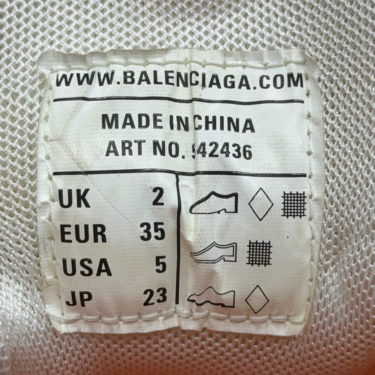 Balenciaga Balenciaga Nylon White Lowtop Sneakers us_5 Women Size US 5 / IT 35 - 5 Thumbnail