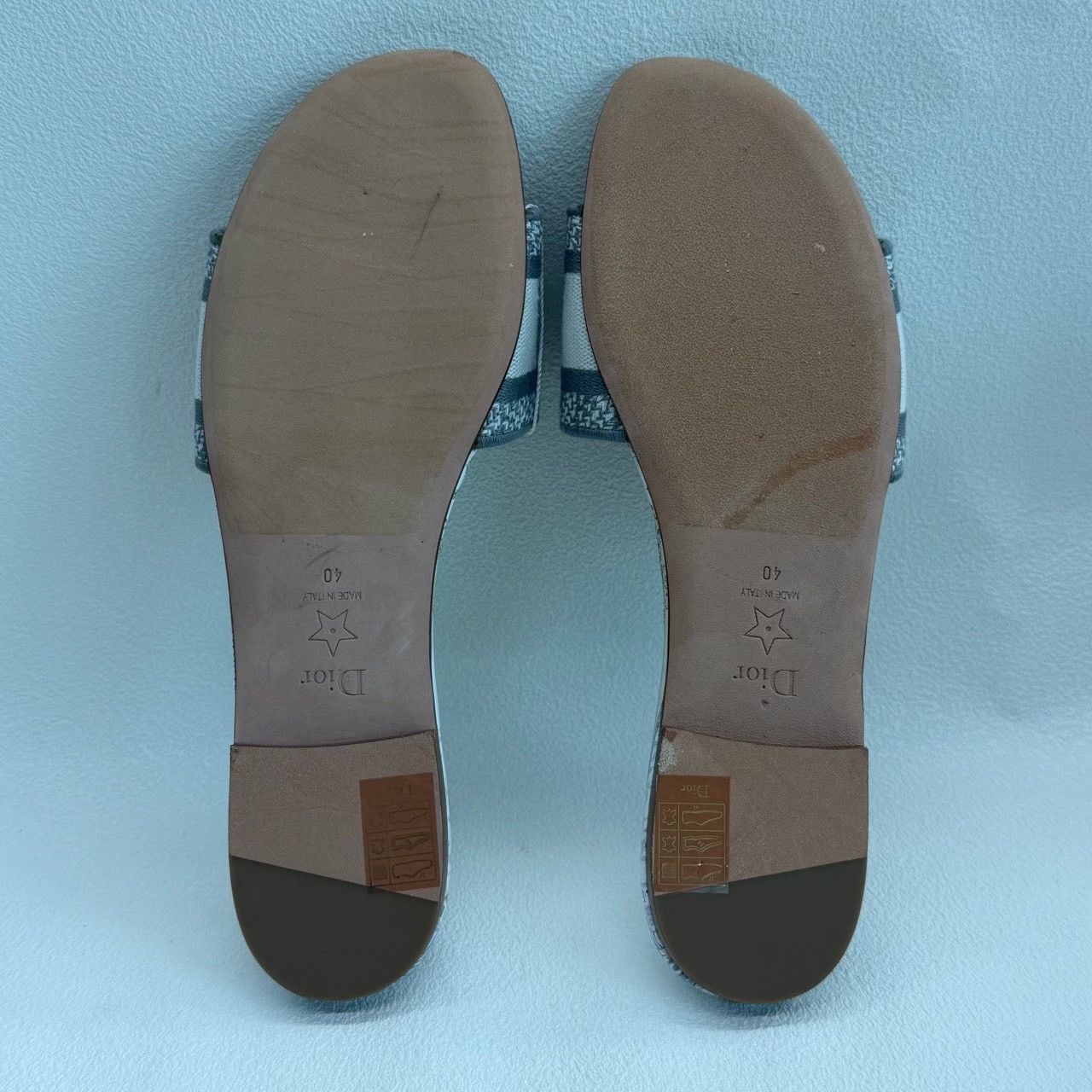Dior Dior Embroidered Gray Sandals us_9 Women Size US 9 / IT 39 - 5 Thumbnail