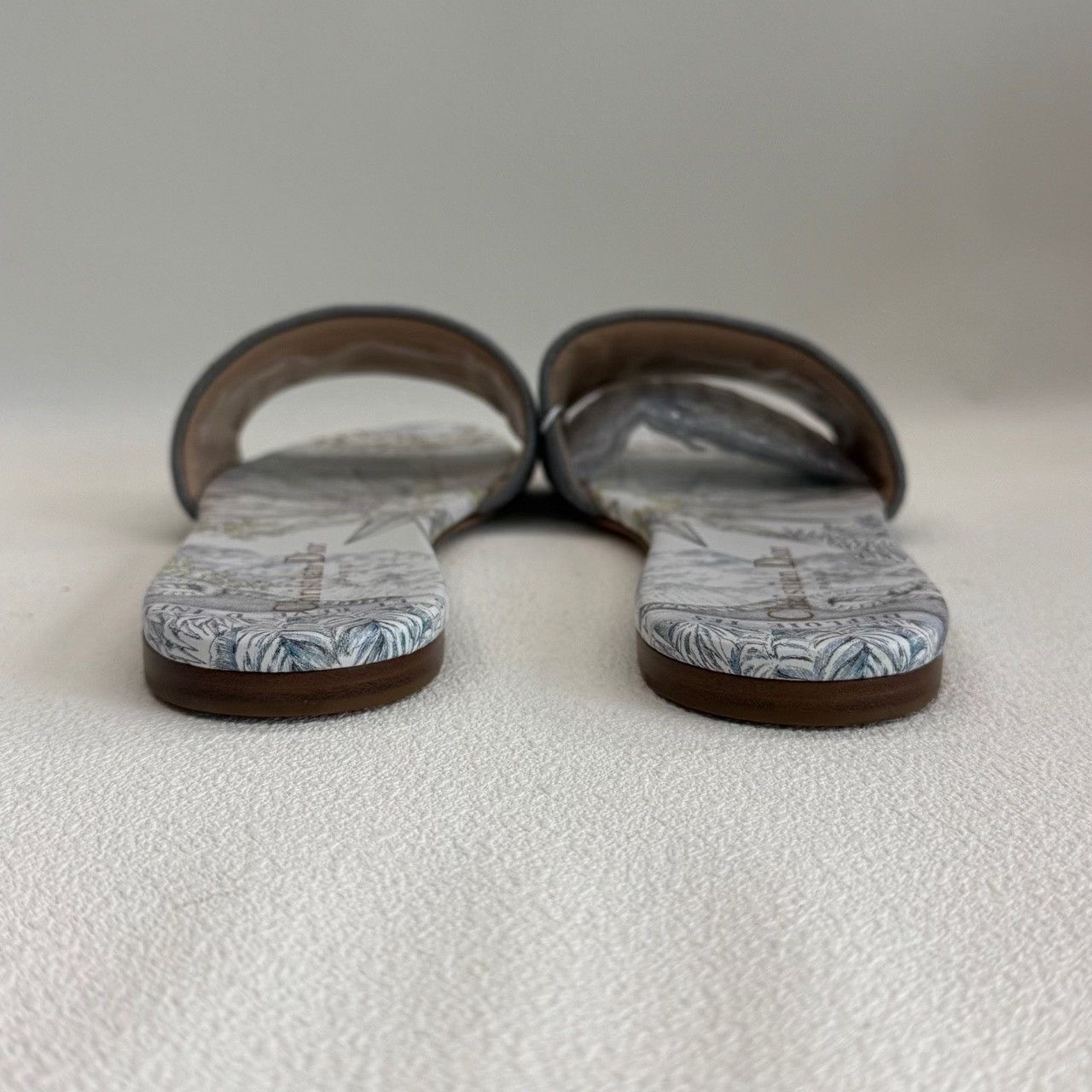 Dior Dior Embroidered Gray Sandals us_9 Women Size US 9 / IT 39 - 4 Thumbnail