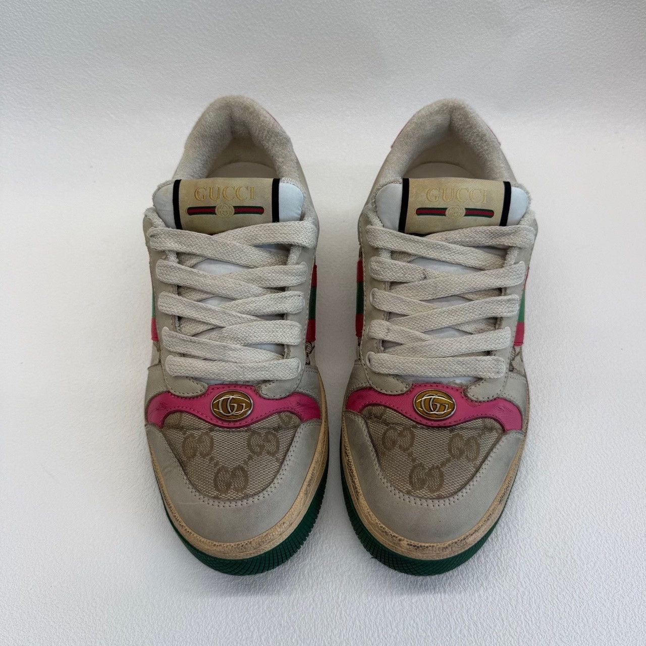 Gucci Gucci Leather Pink Lowtop Sneakers us_6 Women Size US 6 / IT 36 - 2 Thumbnail