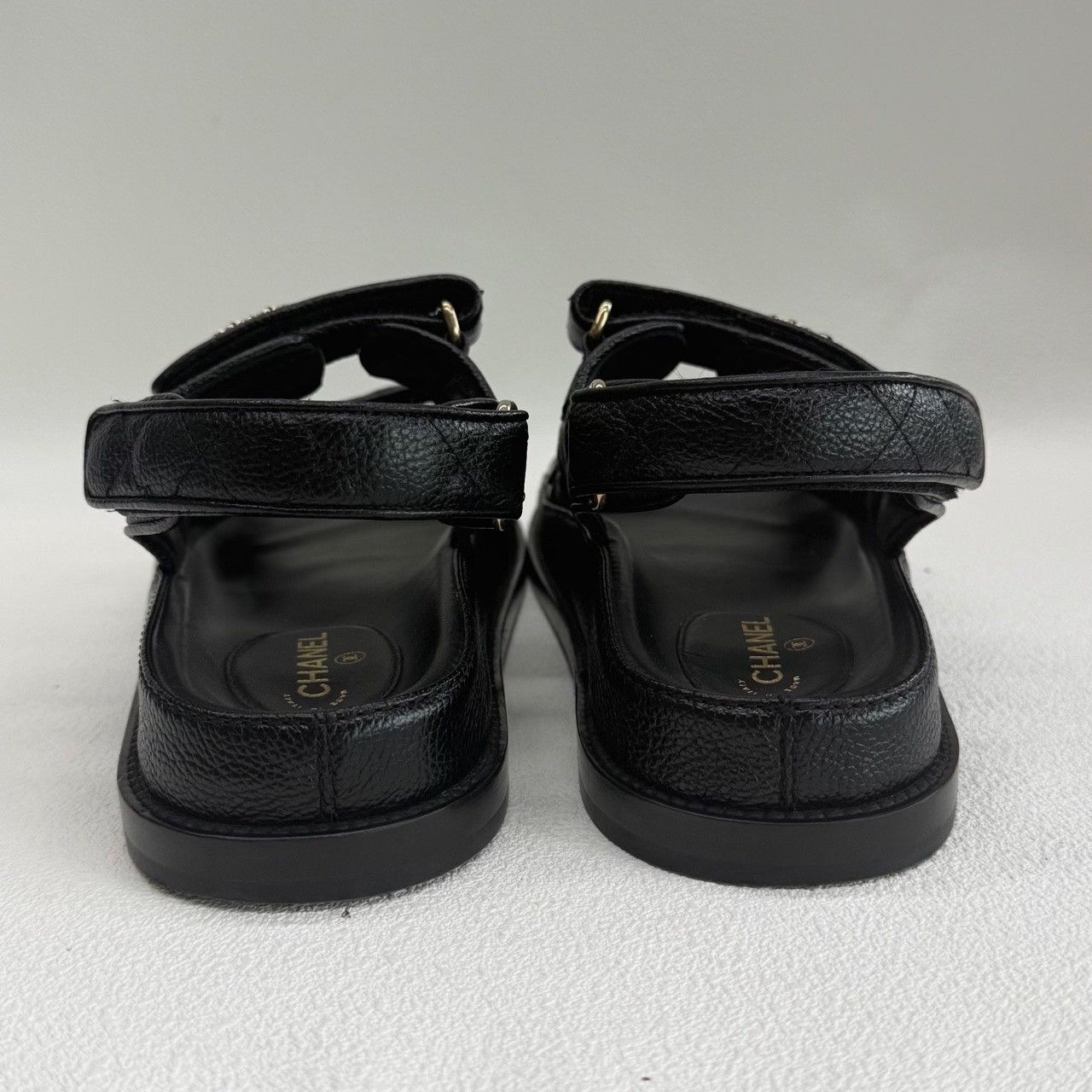 Chanel Chanel Black Sandals us_6 Women Size US 6 / IT 36 - 4 Thumbnail