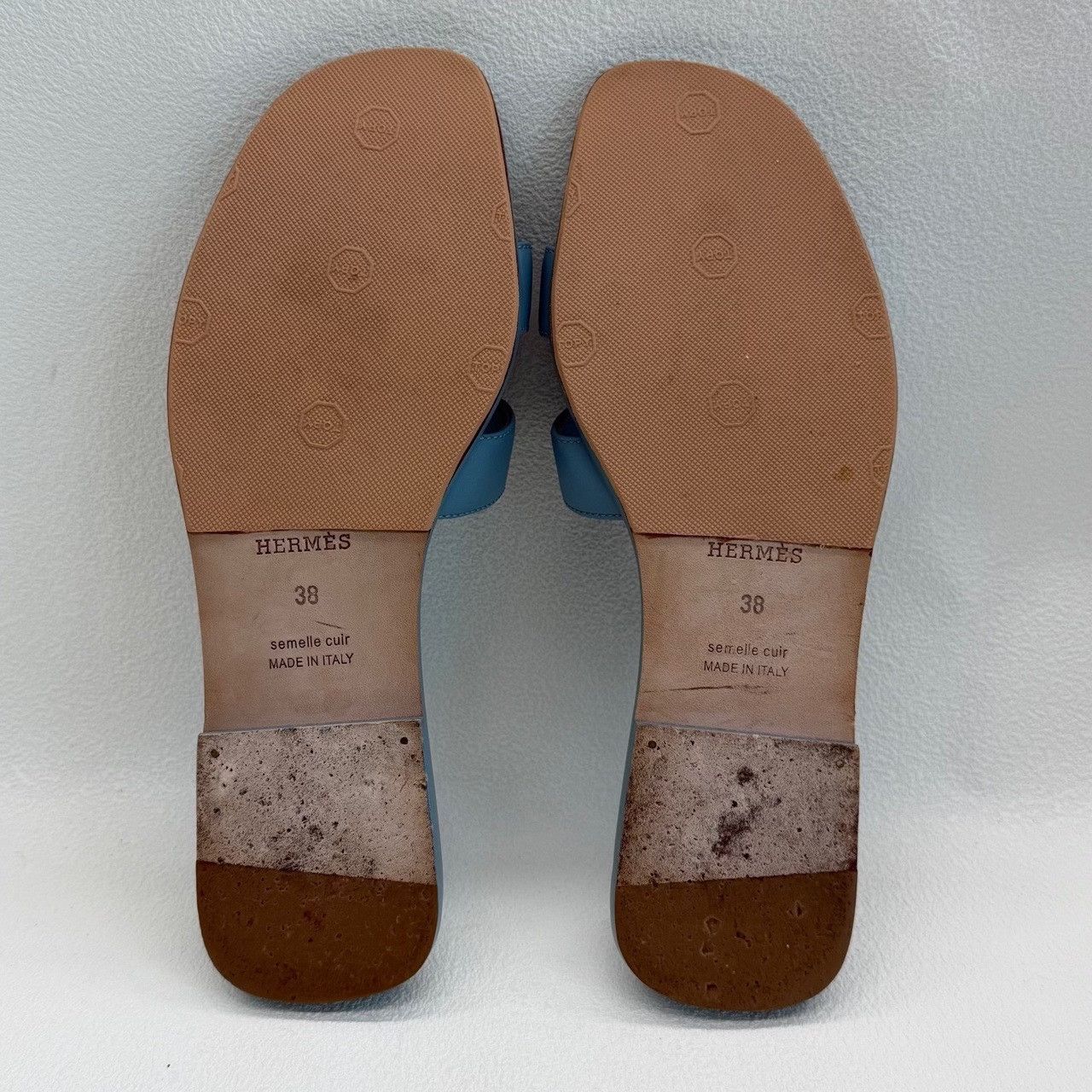 Hermes Hermes Blue Sandals us_7-5 Women Size US 7.5 / IT 37.5 - 5 Thumbnail