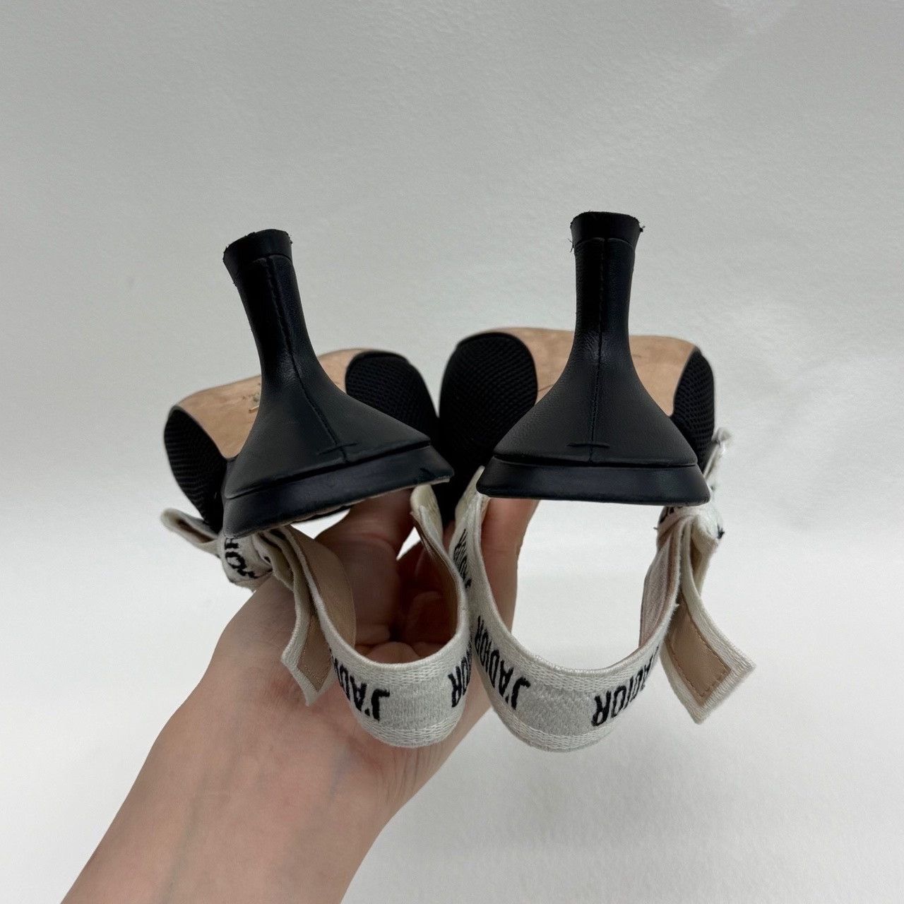 Dior Dior Embroidered Black Sandals us_4 Women Size US 4 / IT 34 - 6 Thumbnail