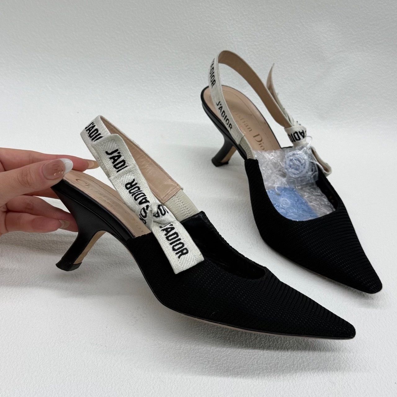 Dior Dior Embroidered Black Sandals us_4 Women Size US 4 / IT 34 - 8 Thumbnail