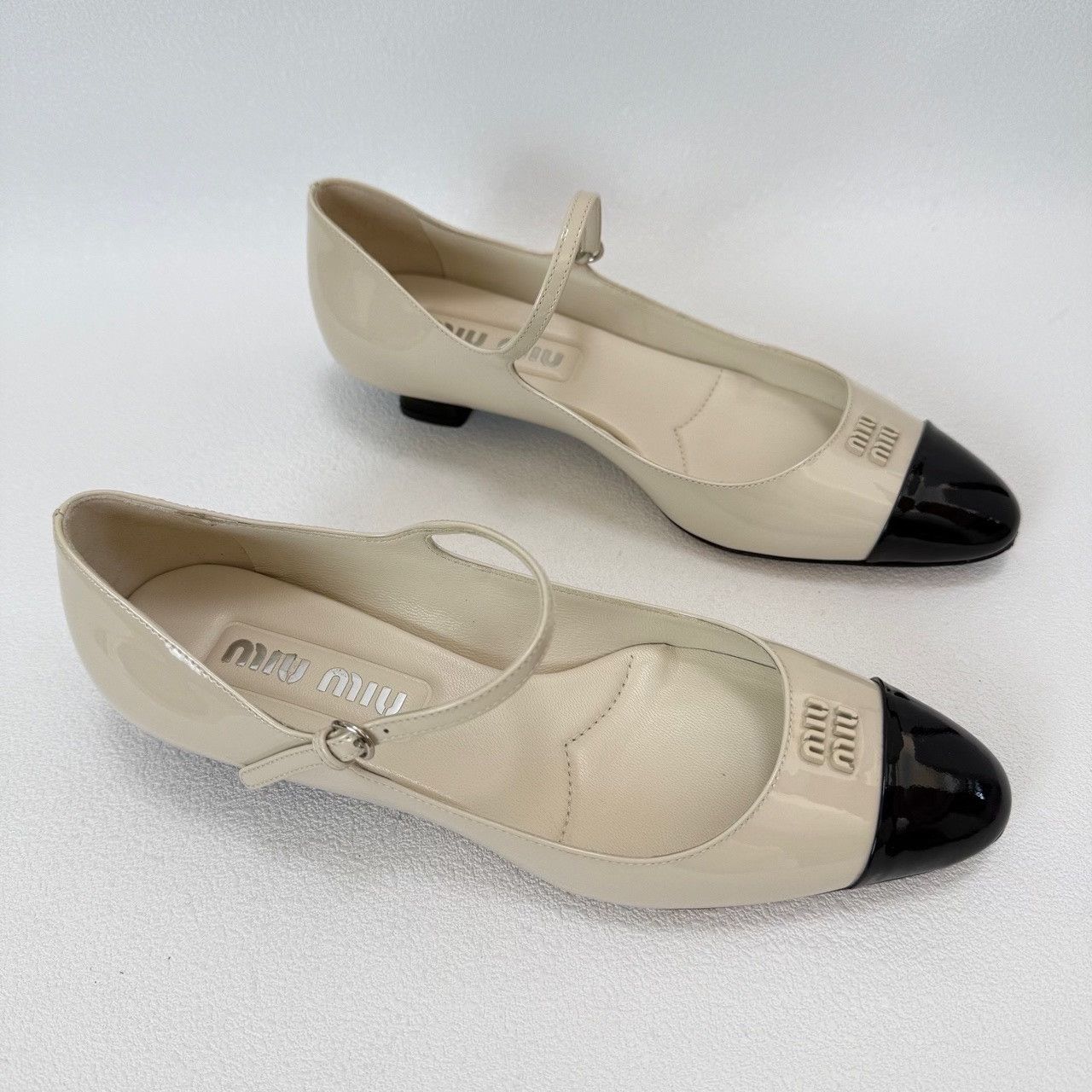 Miu Miu Miu Miu Patchwork Black Lowtop Sneakers us_5 Women Size US 5 / IT 35 - 3 Thumbnail