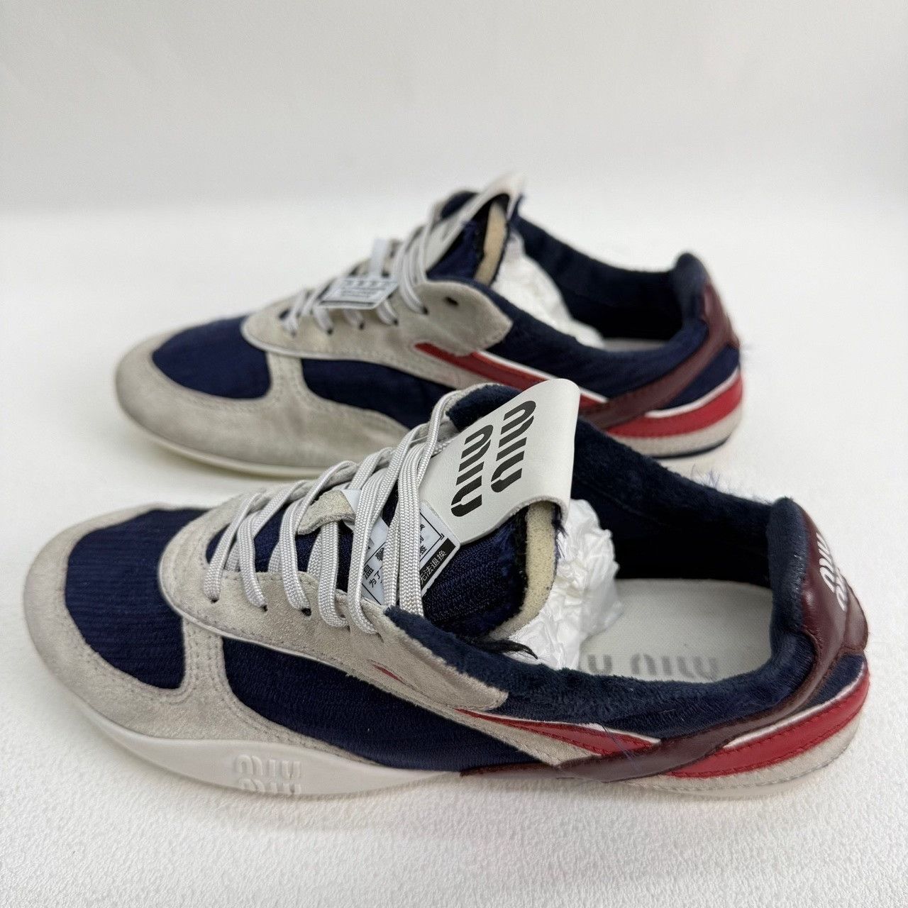 Miu Miu Miu Miu Blue Lowtop Sneakers us_5 Women Size US 5 / IT 35 - 7 Thumbnail