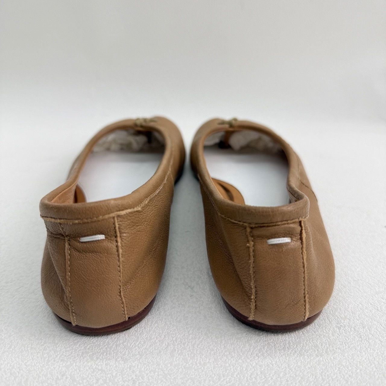 Maison Margiela Maison Margiela Leather Beige Lowtop Sneakers us_6 Women Size US 6 / IT 36 - 5 Thumbnail